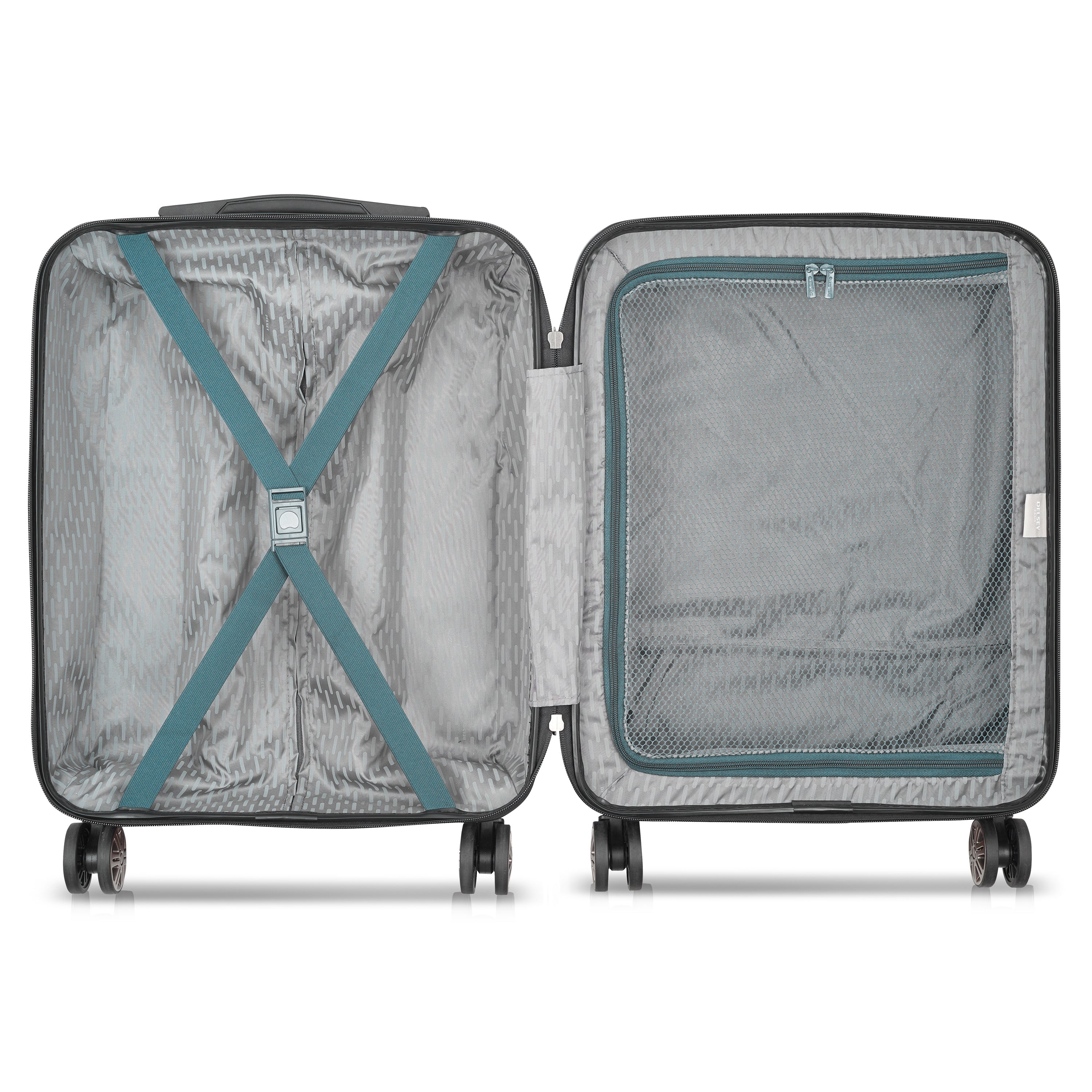 AIR ARMOUR| Suitcase Cabin slim Expandable 55 CM GREEN