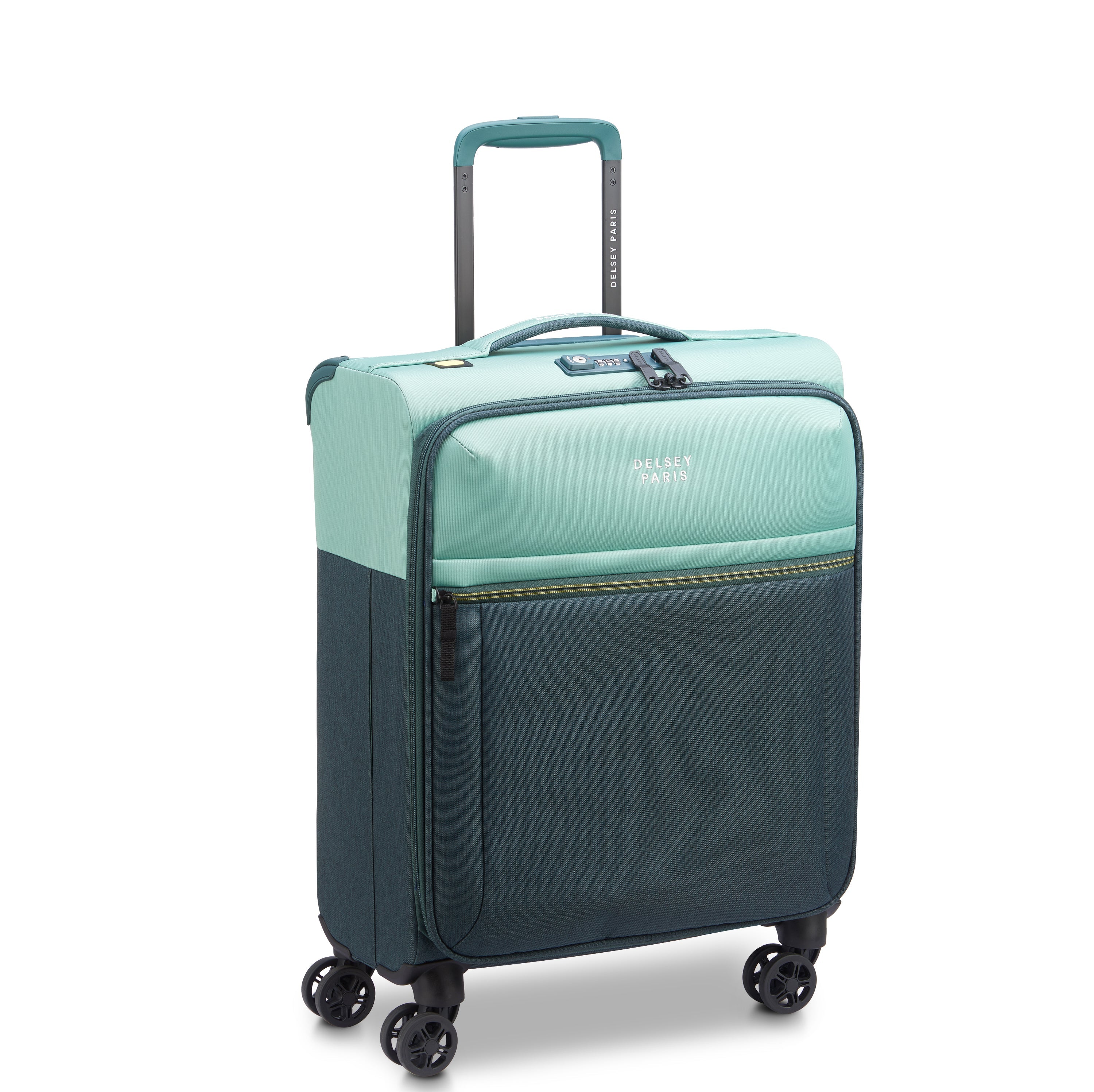 BROCHANT 3| Suitcase Cabin slim 55 CM GREEN