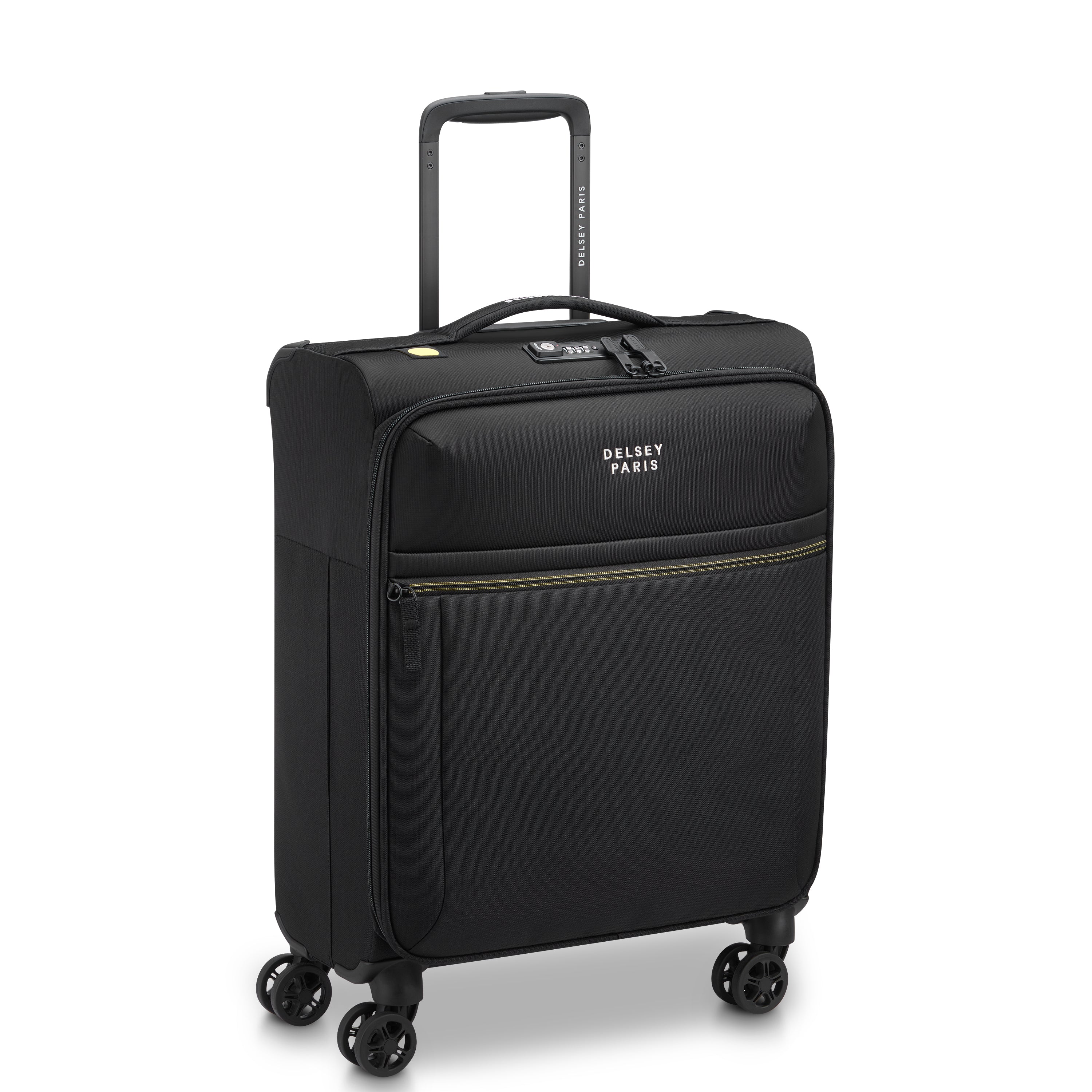 BROCHANT 3| Valise Cabine Slim 55 CM NOIR PROFOND
