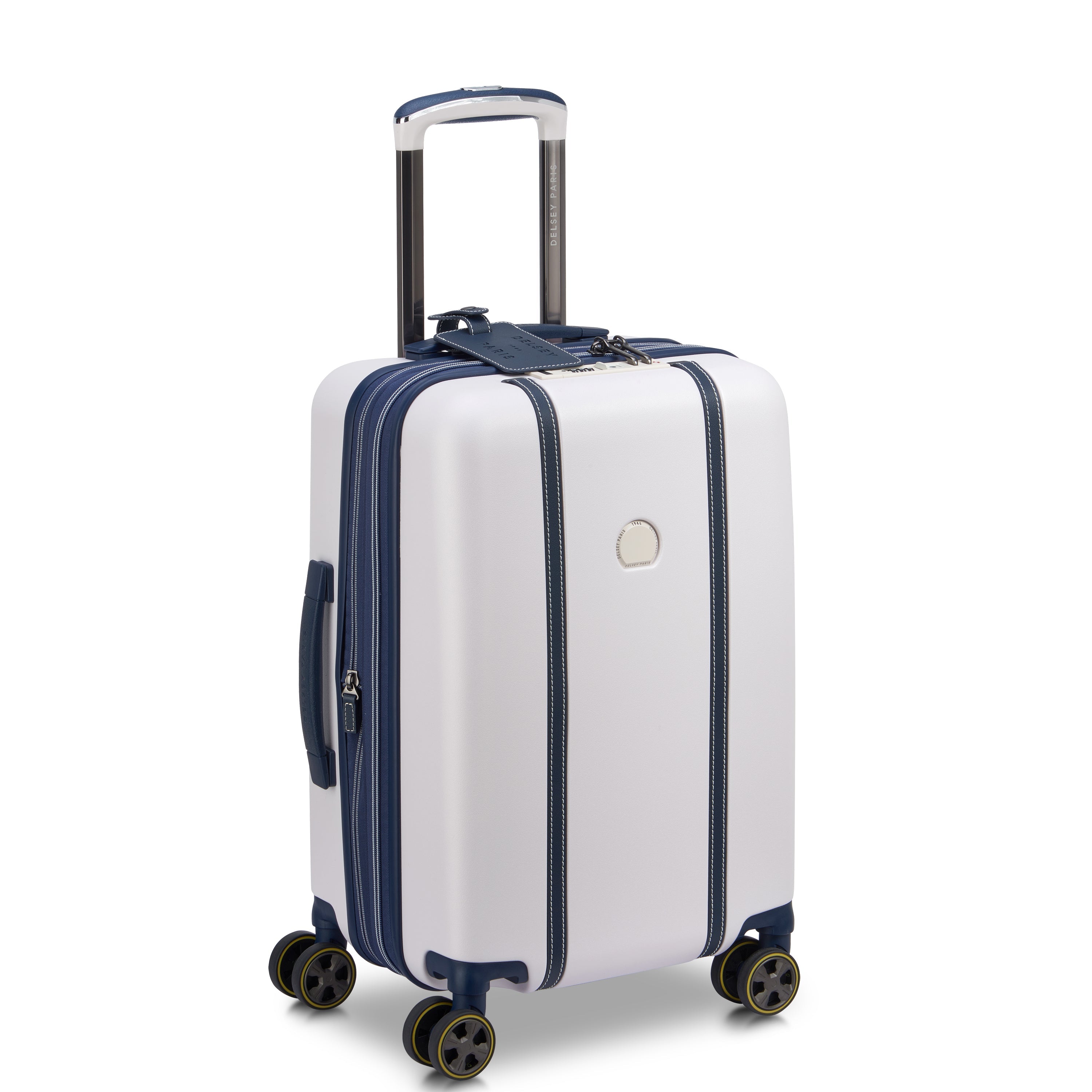 CADENCE| Valigia Cabina Espandibile 55 CM IVORY/NAVY