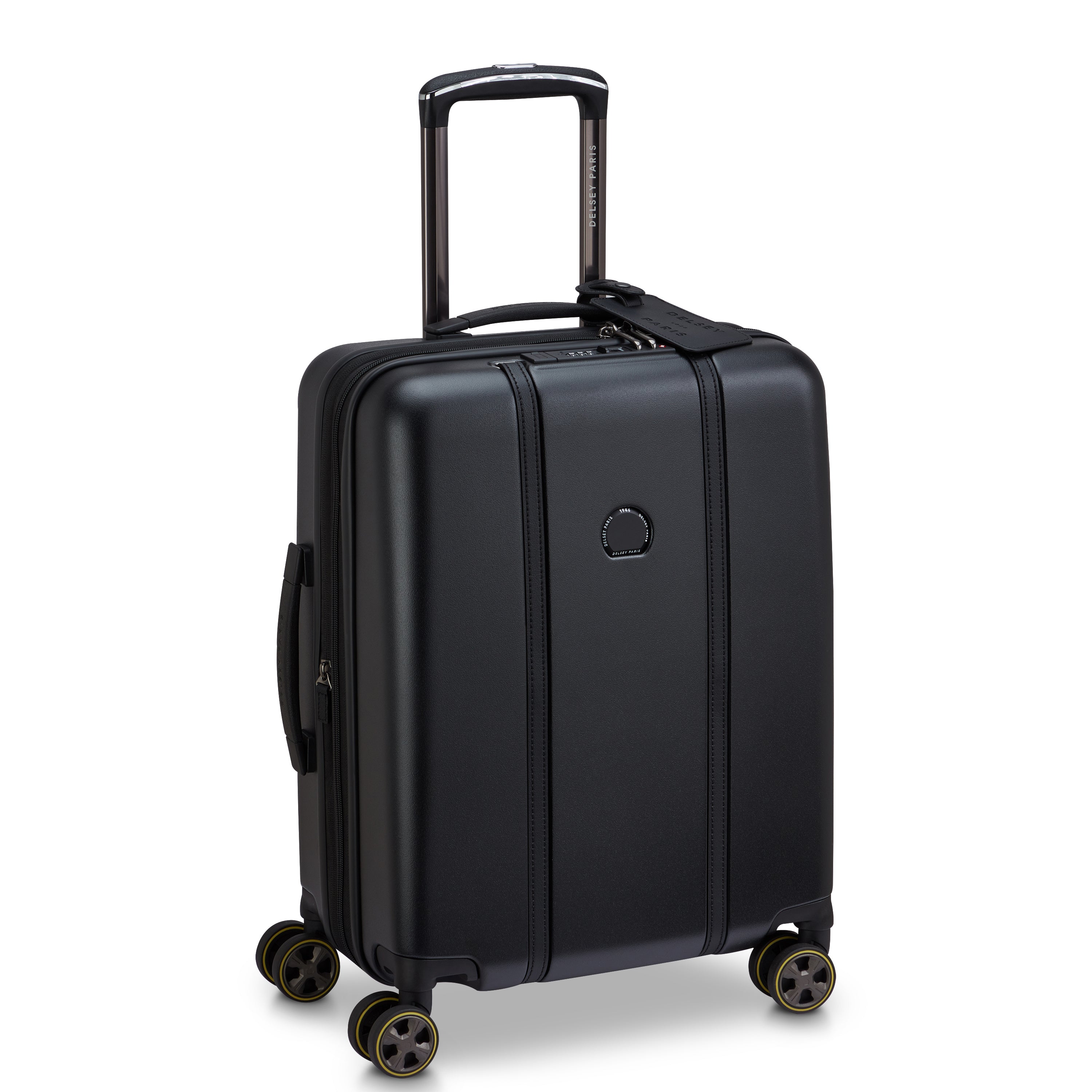 CADENCE| Trolley Cabina Slim Espandibile 54.5 CM NERO PROFONDO