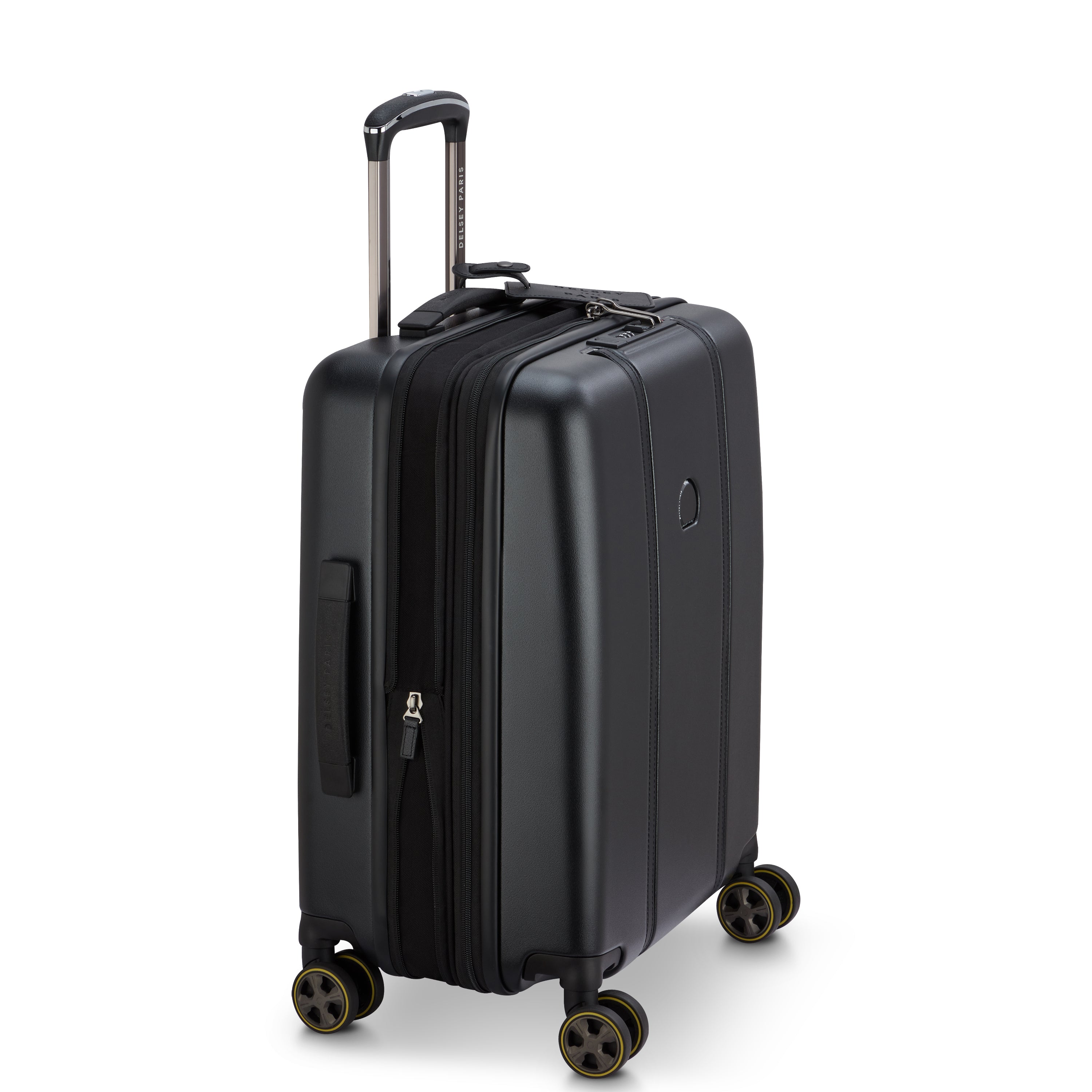 CADENCE| Trolley Cabina Slim Espandibile 54.5 CM NERO PROFONDO