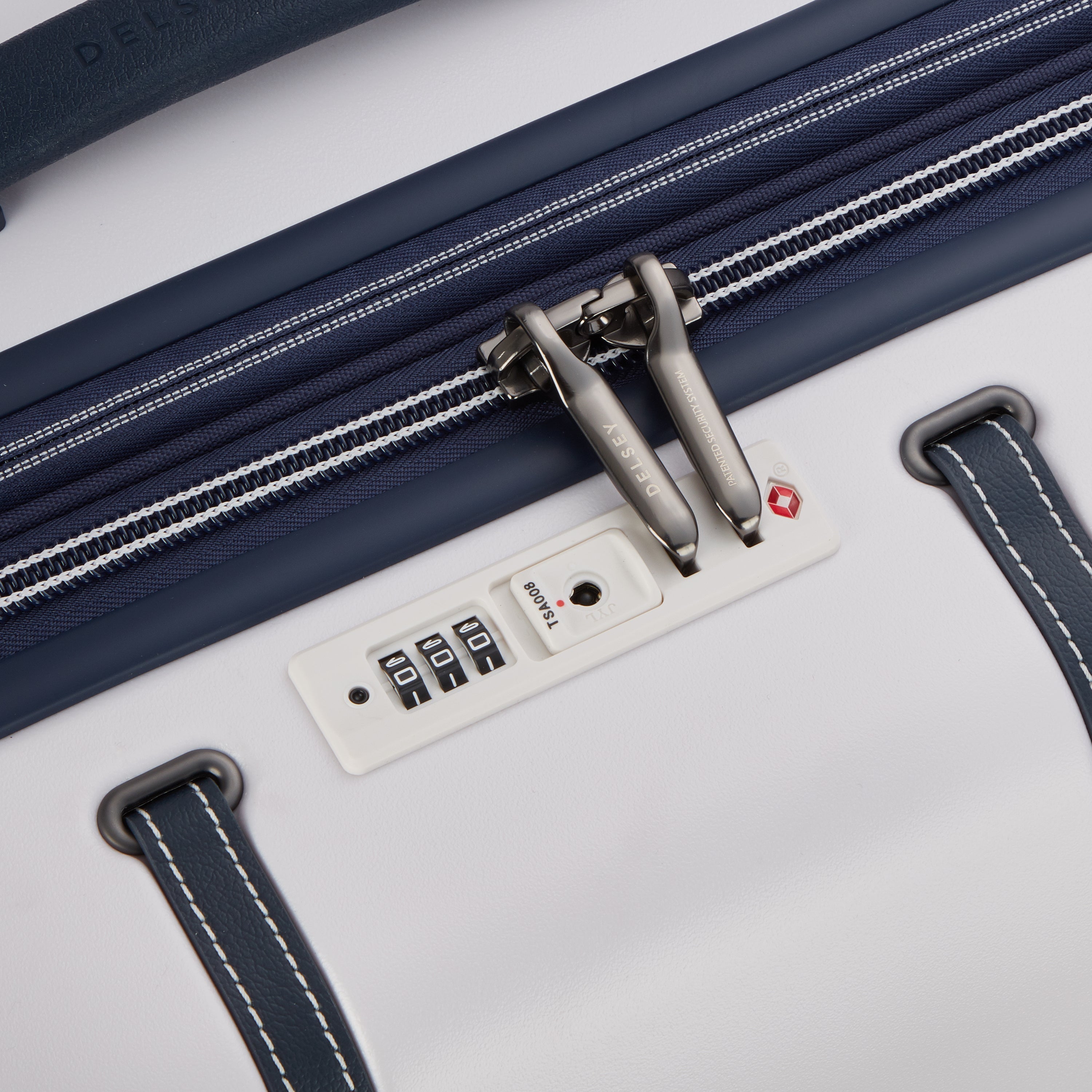 CADENCE| Valigia Check-In Espandibile 81.5 CM IVORY/NAVY