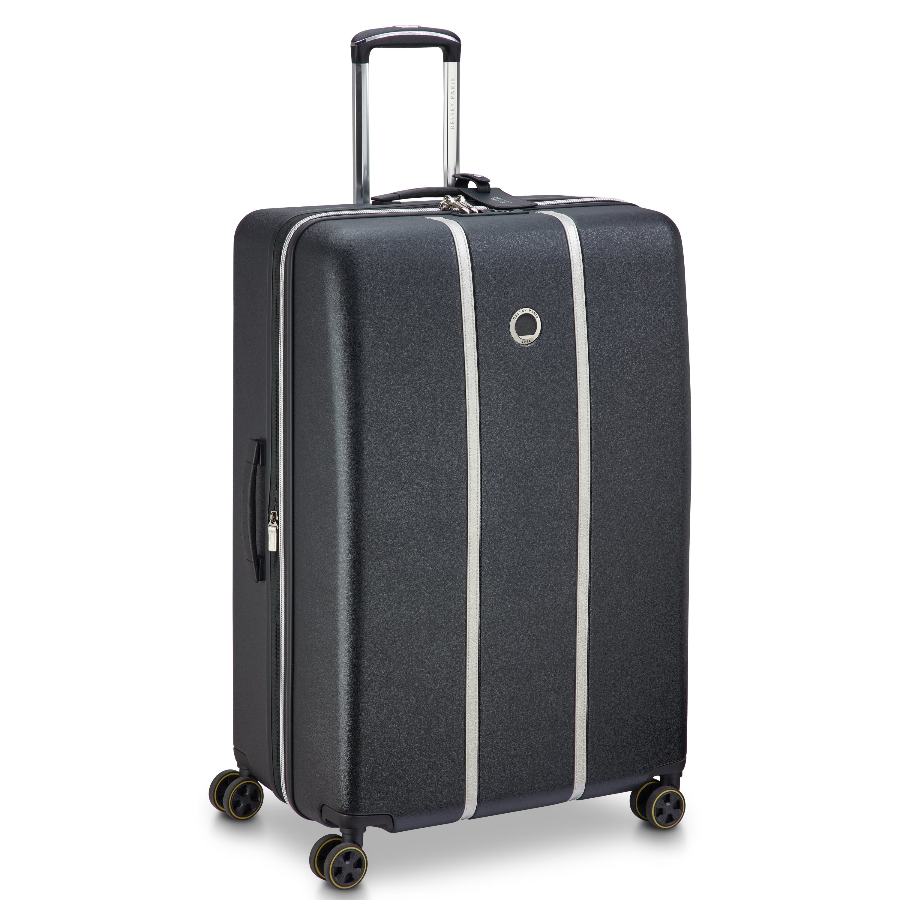 CADENCE| Koffer Aufgabegepäck Erweiterbar 81.5 CM BLACK/SILVER