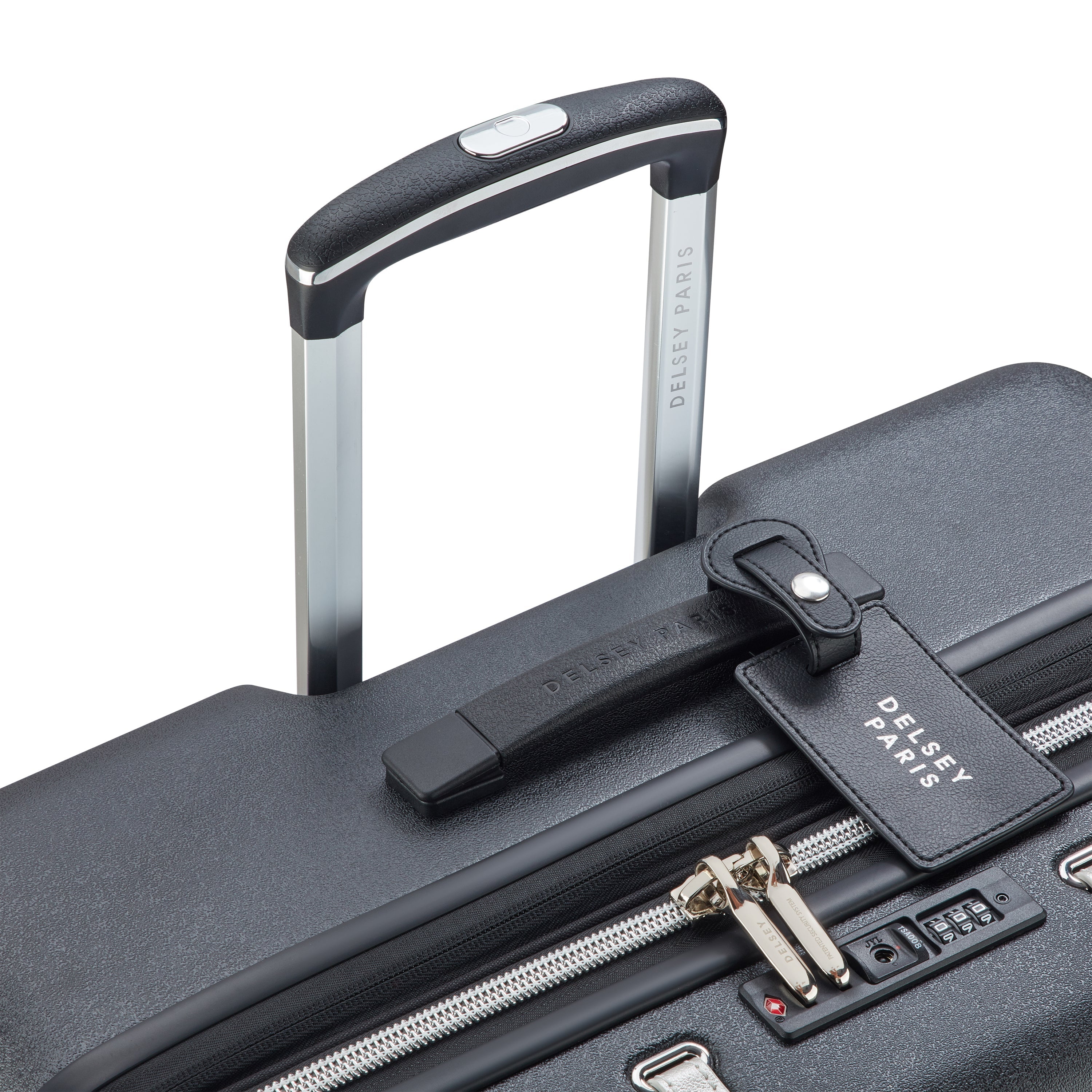 CADENCE| Koffer Aufgabegepäck Erweiterbar 81.5 CM BLACK/SILVER