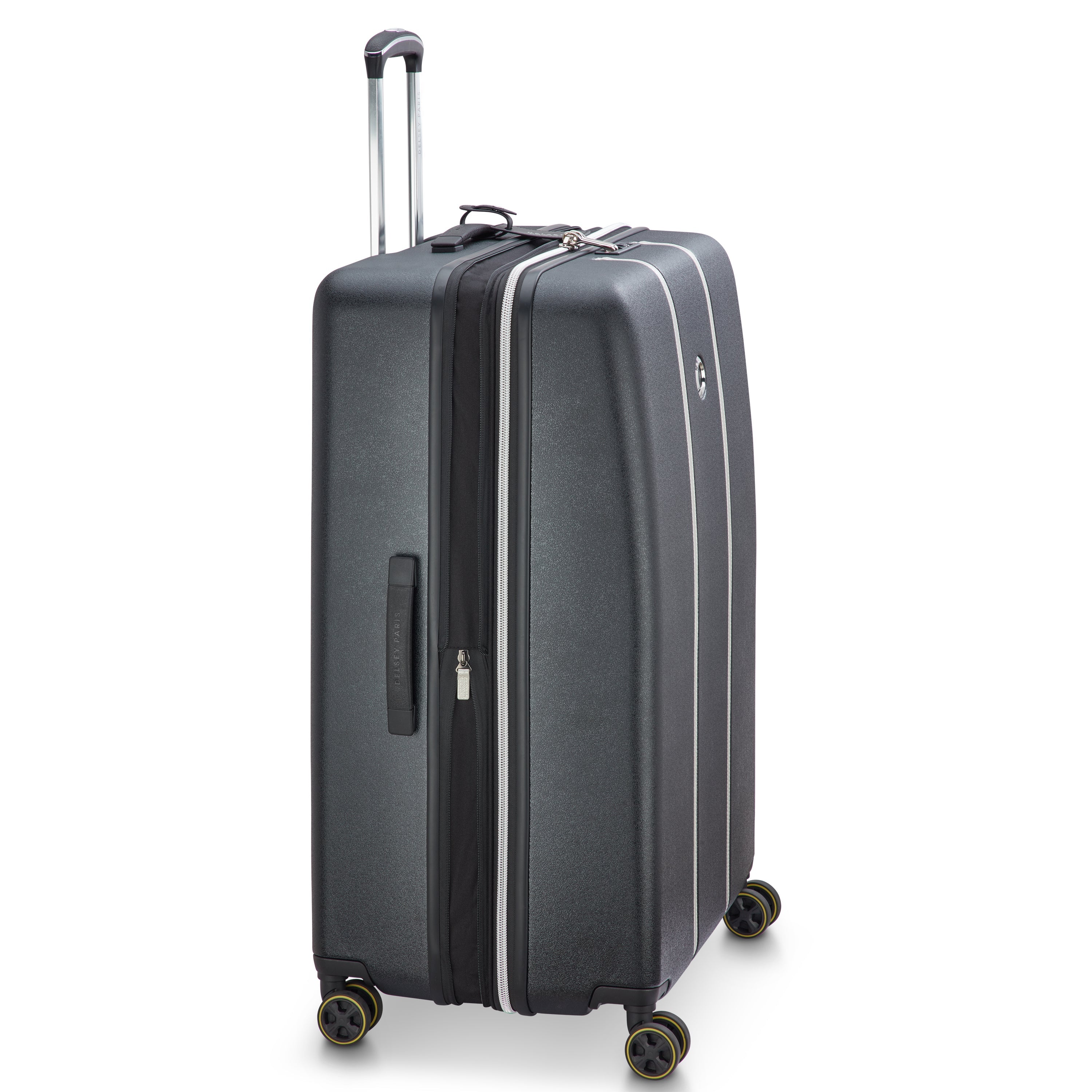 CADENCE| Koffer Aufgabegepäck Erweiterbar 81.5 CM BLACK/SILVER