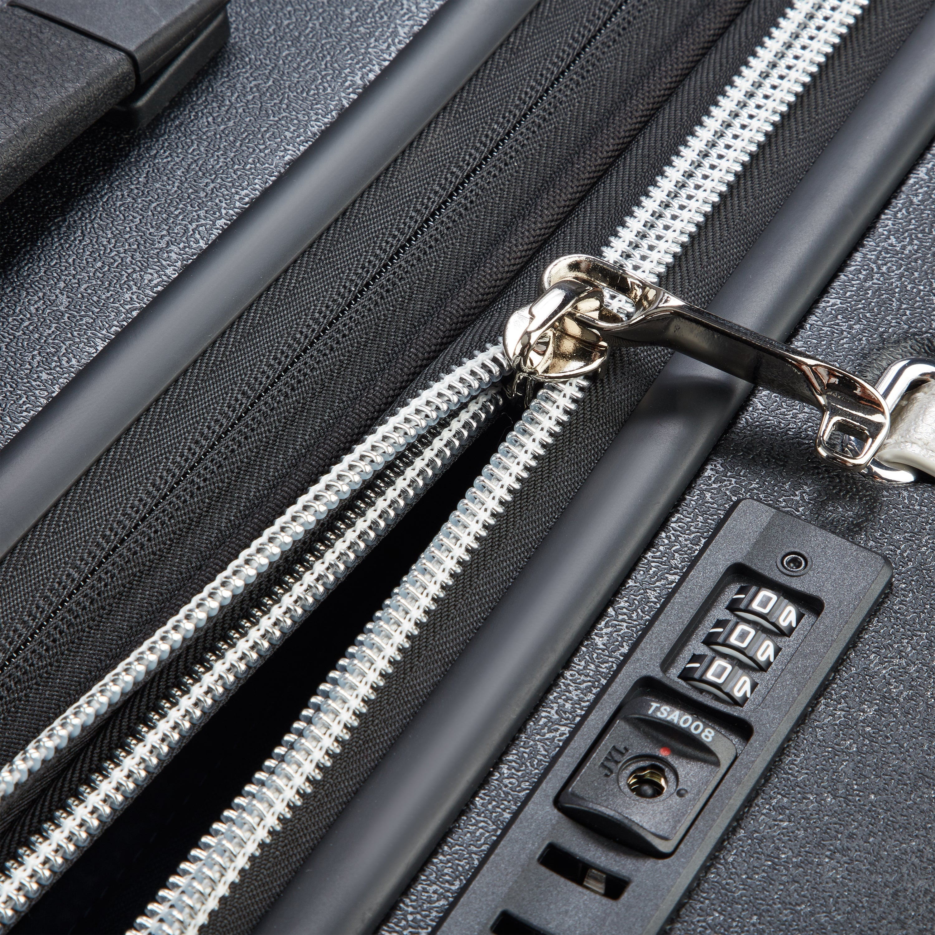CADENCE| Koffer Aufgabegepäck Erweiterbar 81.5 CM BLACK/SILVER