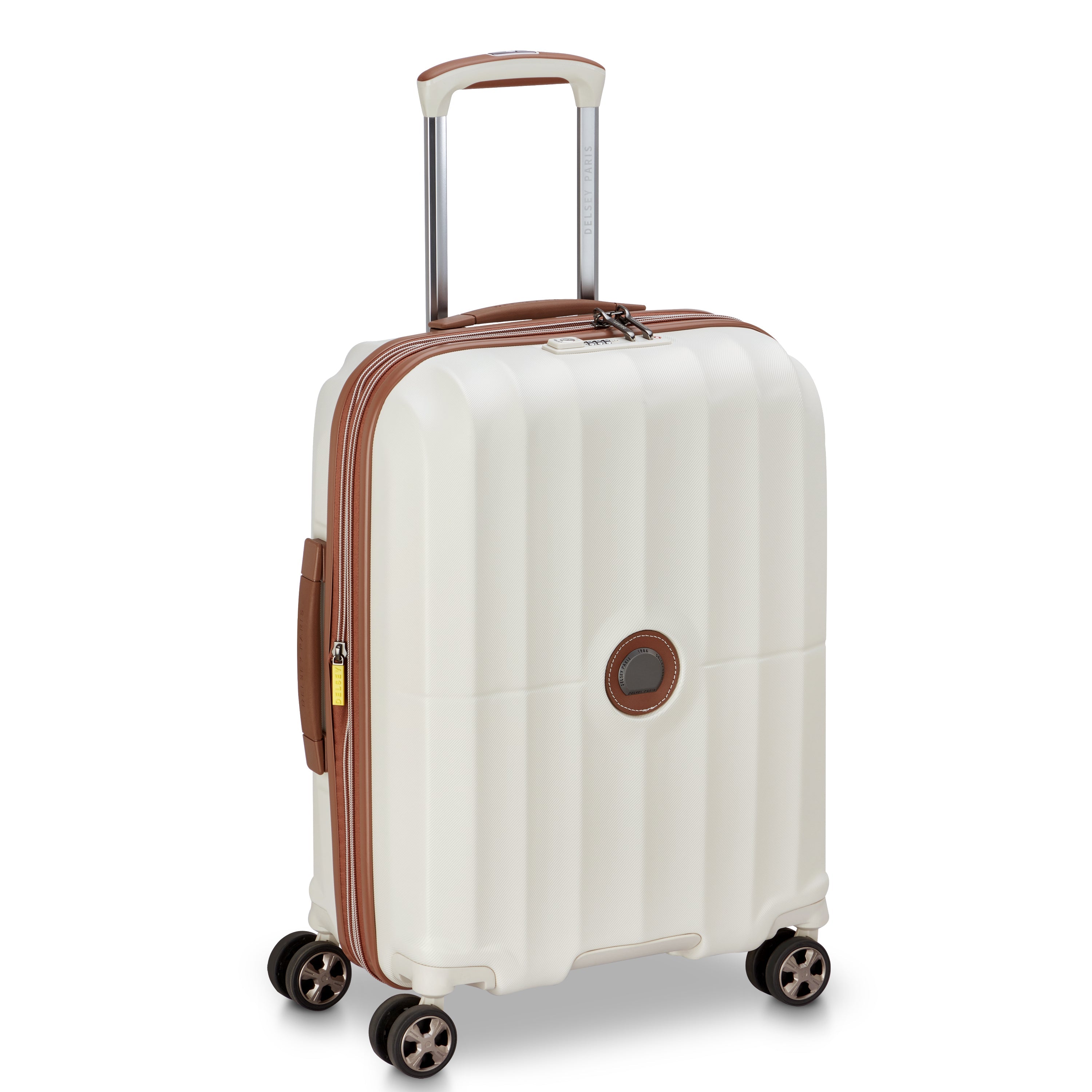 CARROUSEL 2| Valise Cabine Slim Extensible 55 CM OFF WHITE