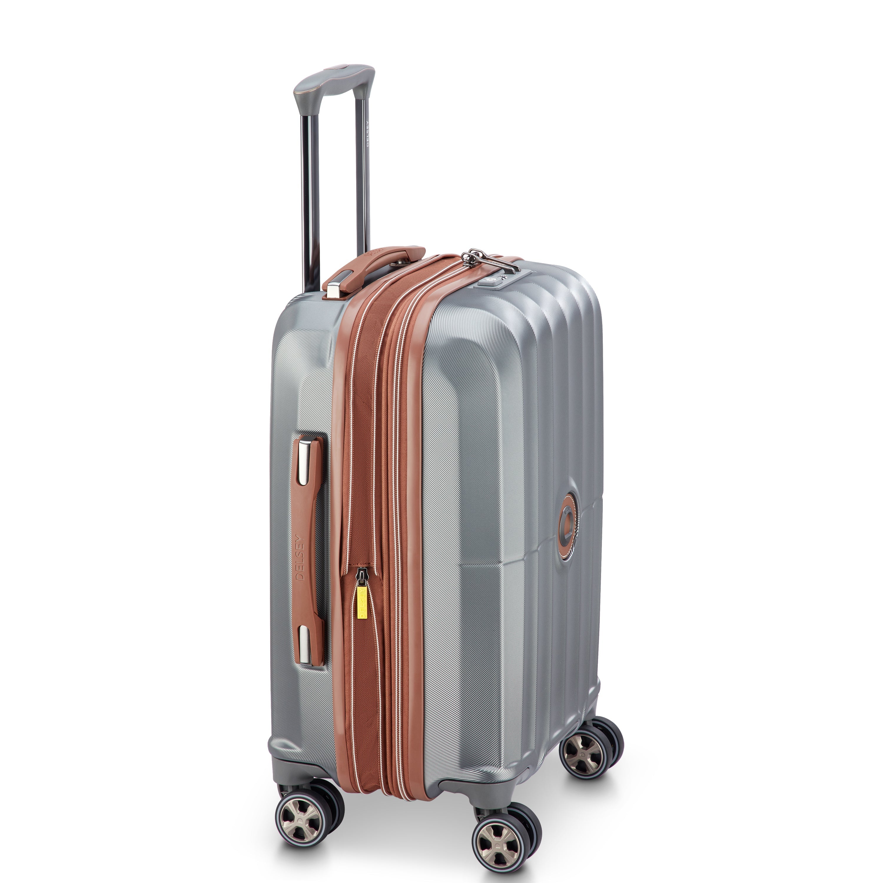 CARROUSEL 2| Valise Cabine Extensible 55 CM ARGENT