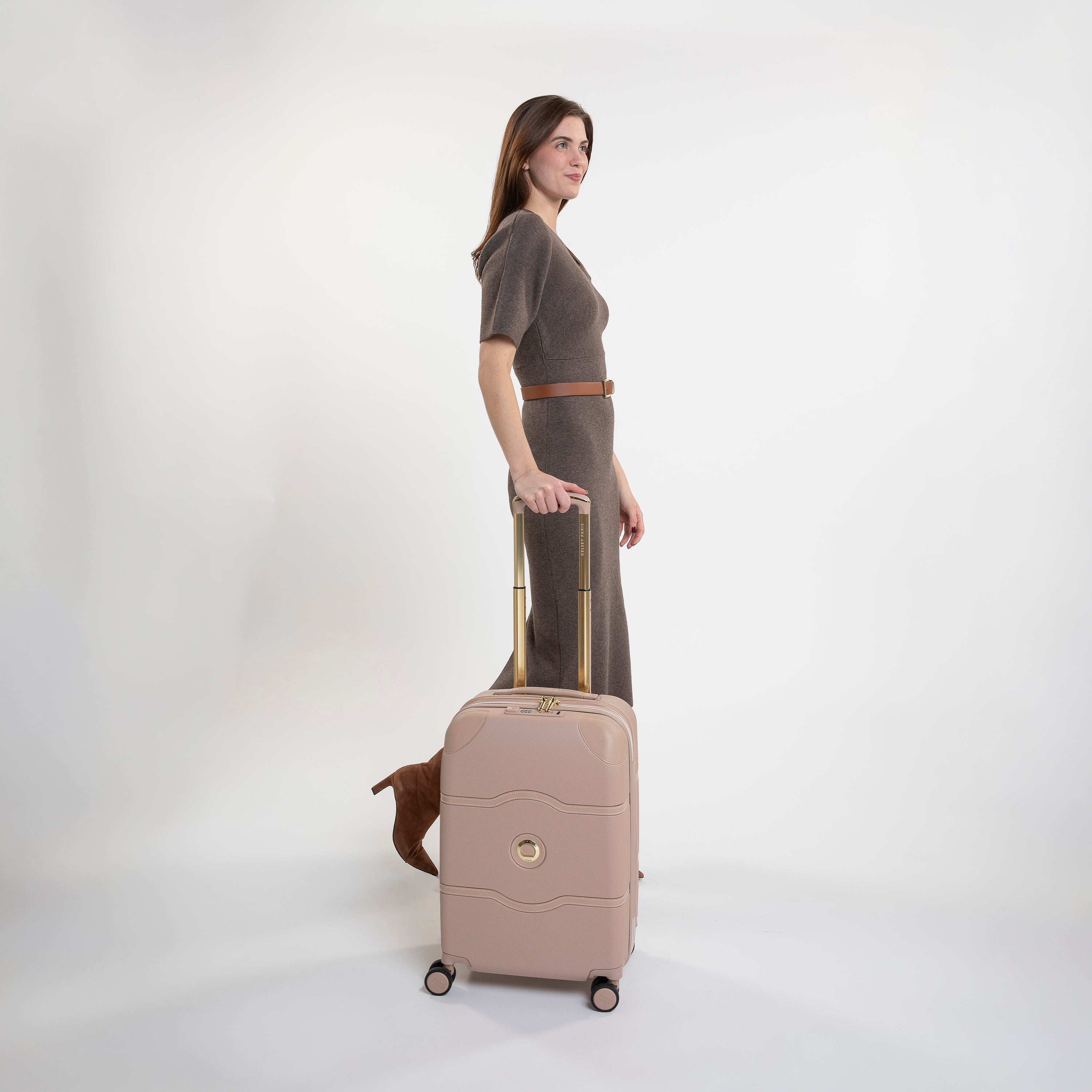 CHATELET AIR 2.0| Koffer Kabine Erweiterbar 55 CM BEIGE ROSE