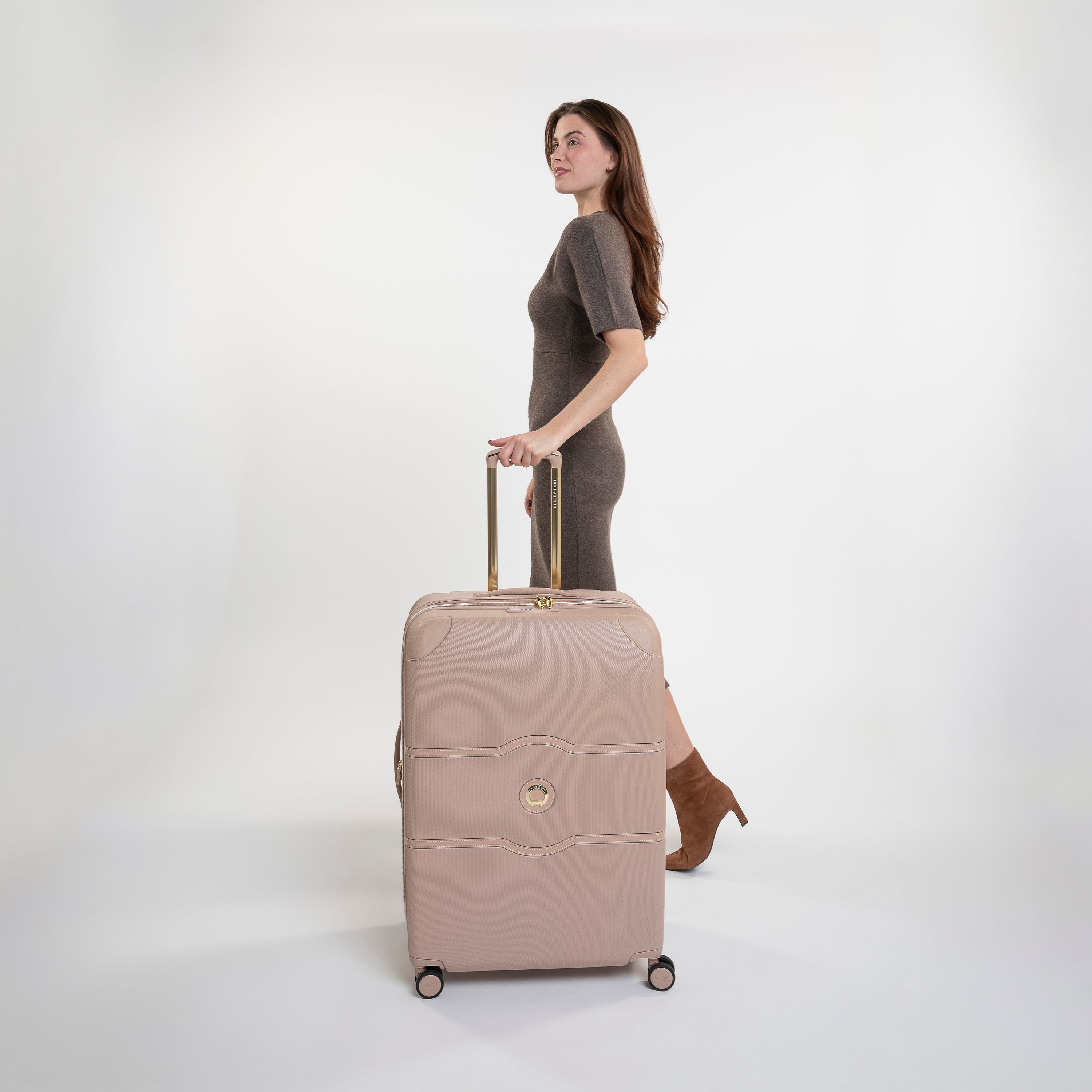 CHATELET AIR 2.0| Koffer Aufgabegepäck Erweiterbar 76.5 CM BEIGE ROSE