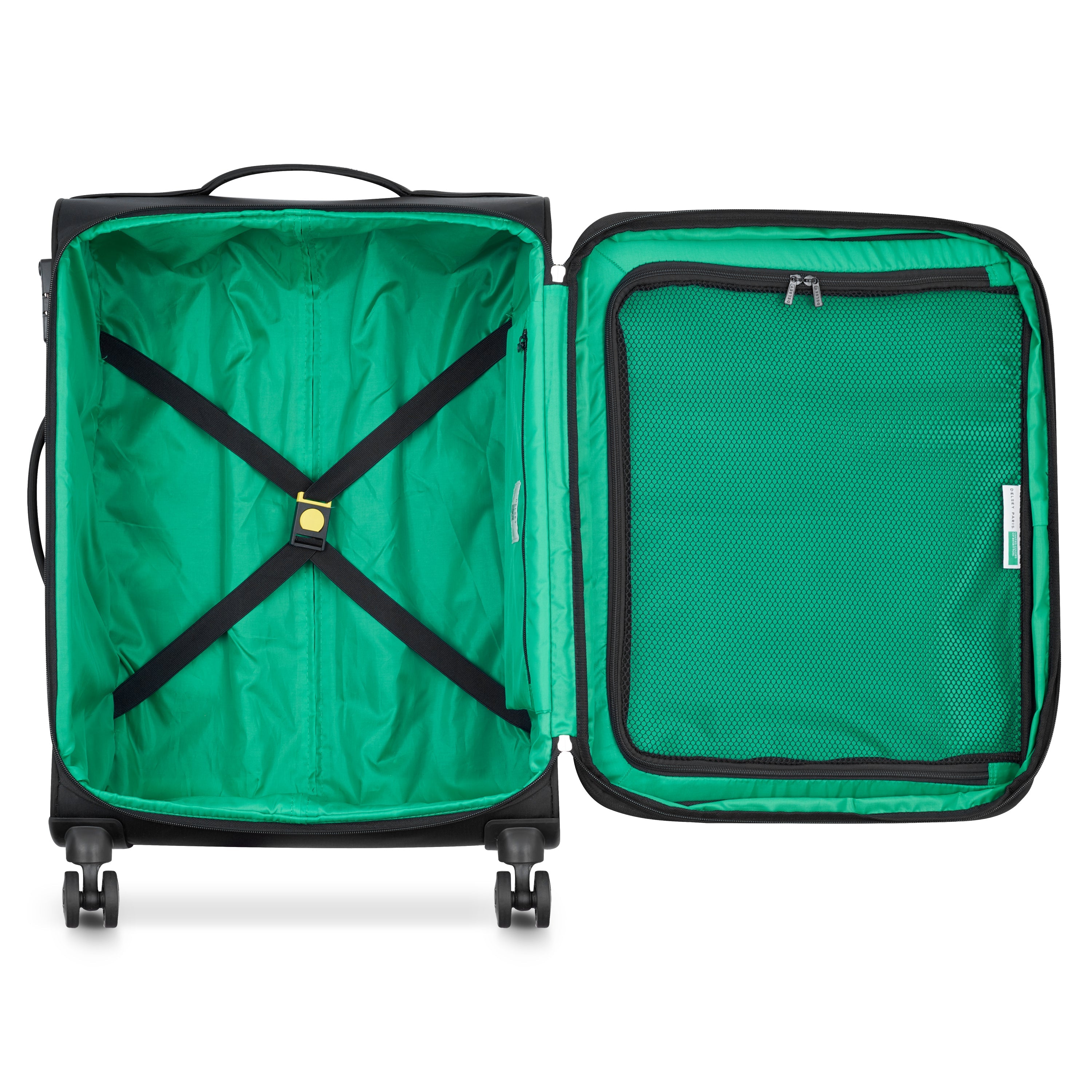 COLOR BLOCK| Valise Soute Extensible 66.5 CM NOIR