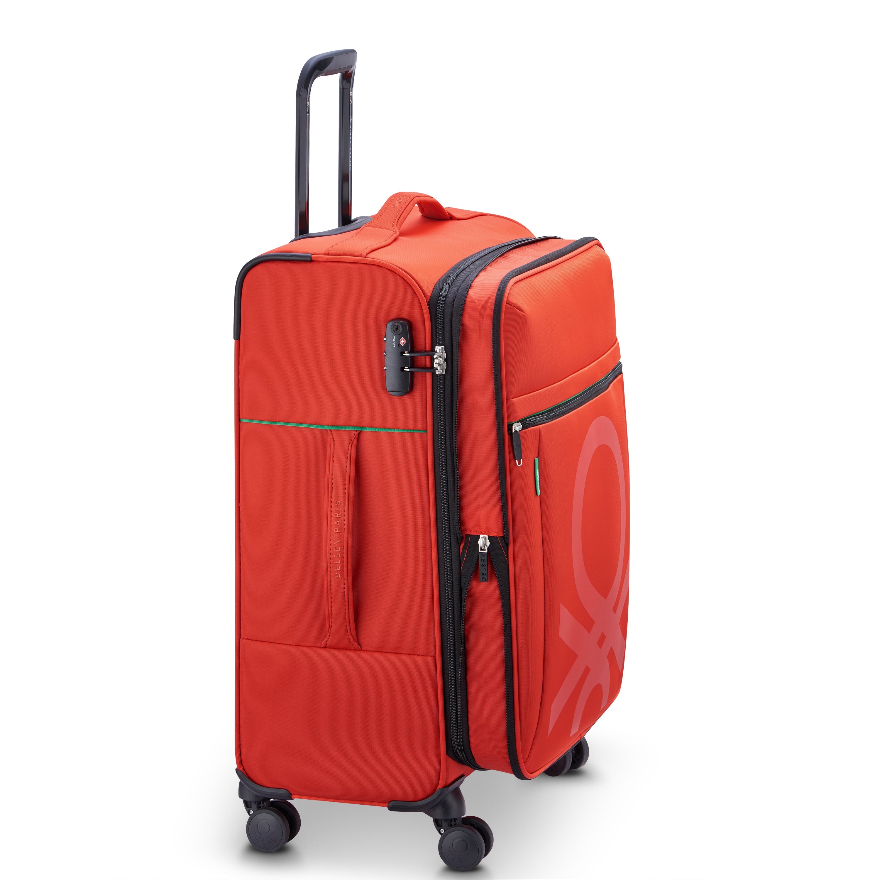 COLOR BLOCK| Suitcase Check-In Expandable 66.5 CM RED
