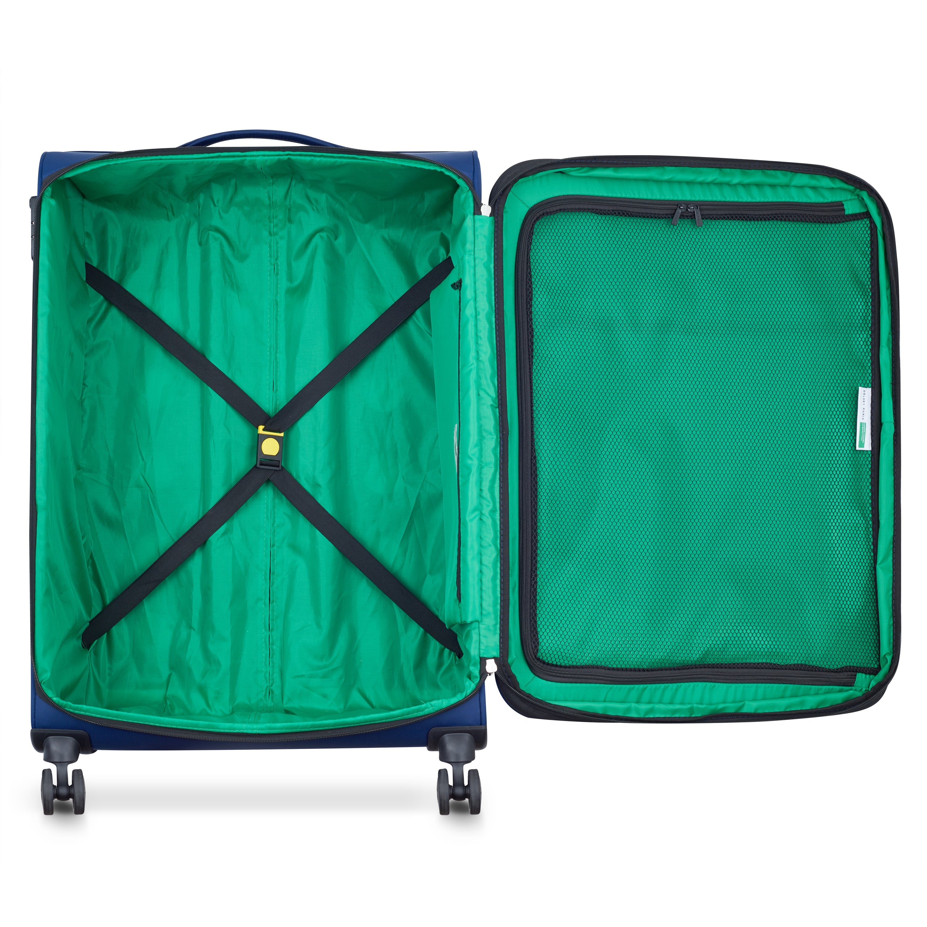 COLOR BLOCK| Valise Soute Extensible 76.5 CM BLEU MARINE