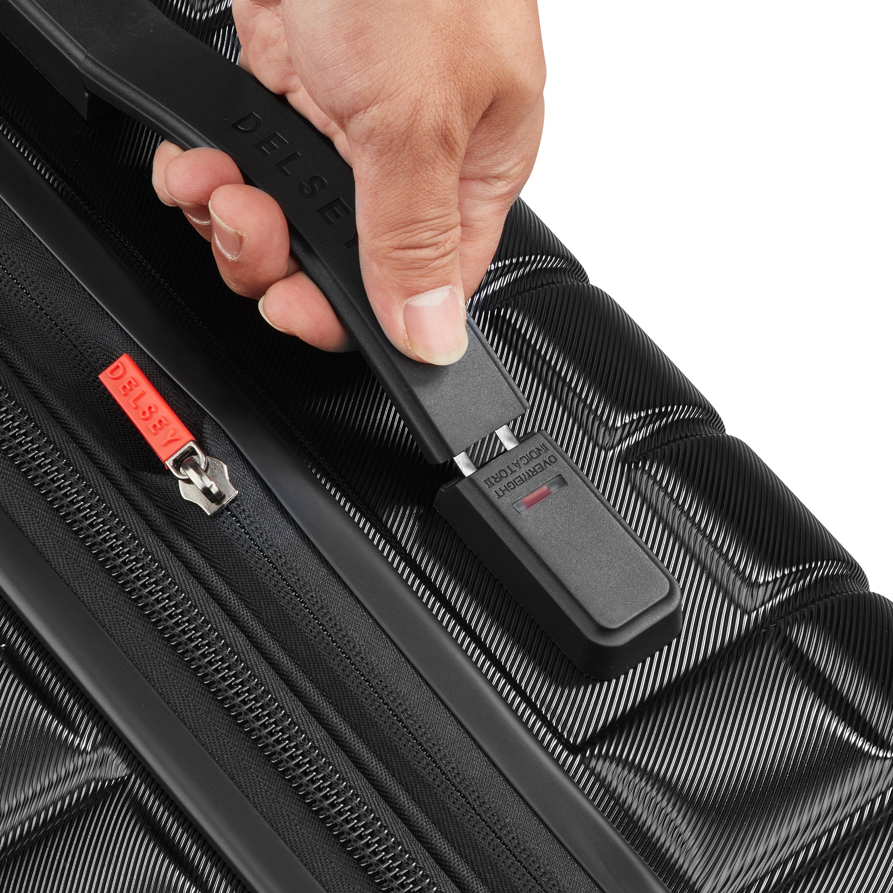 ELEGANCE| Koffer Aufgabe Erweiterbar 66 CM SCHWARZ