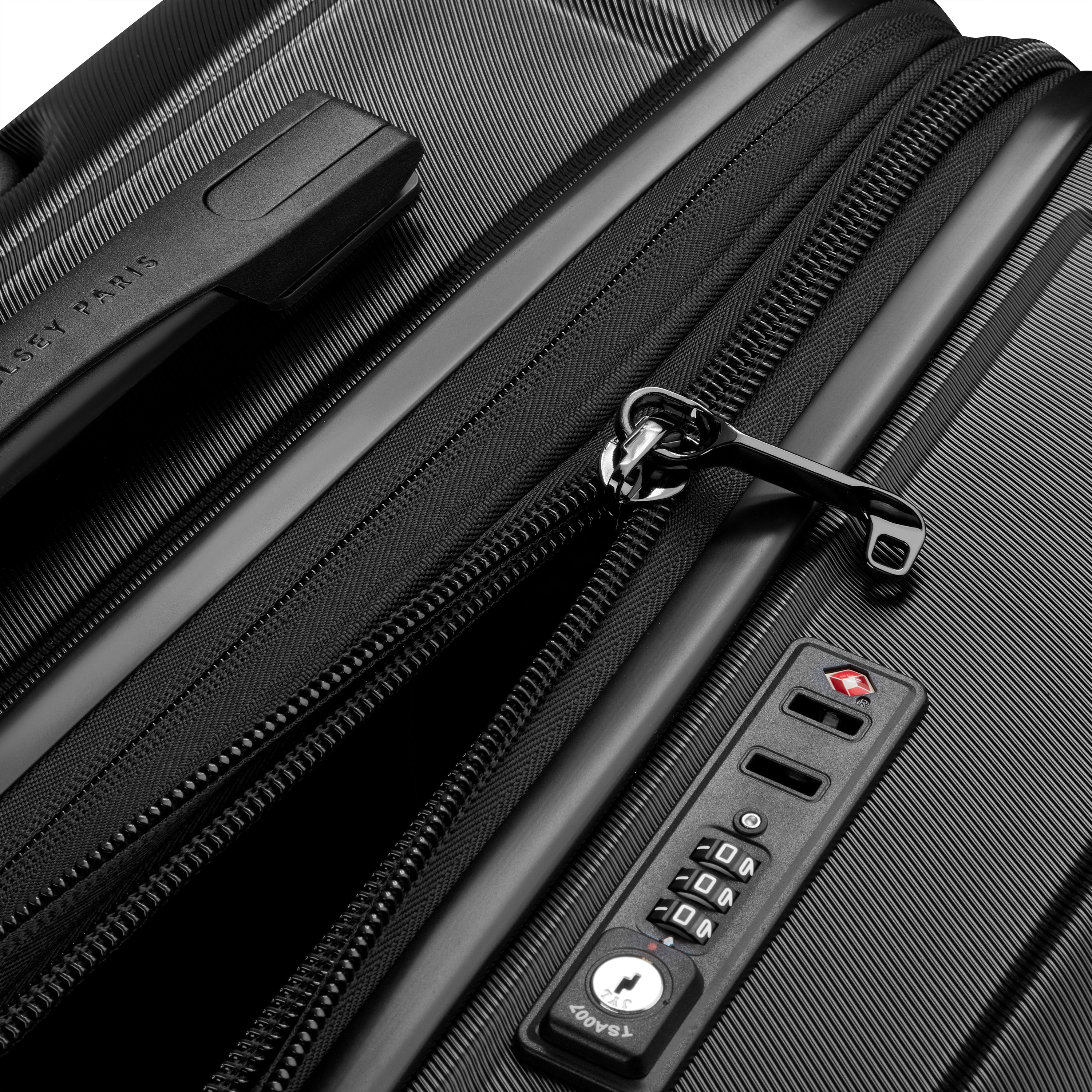 ELEGANCE| Valise Soute Extensible 75.5 CM NOIR