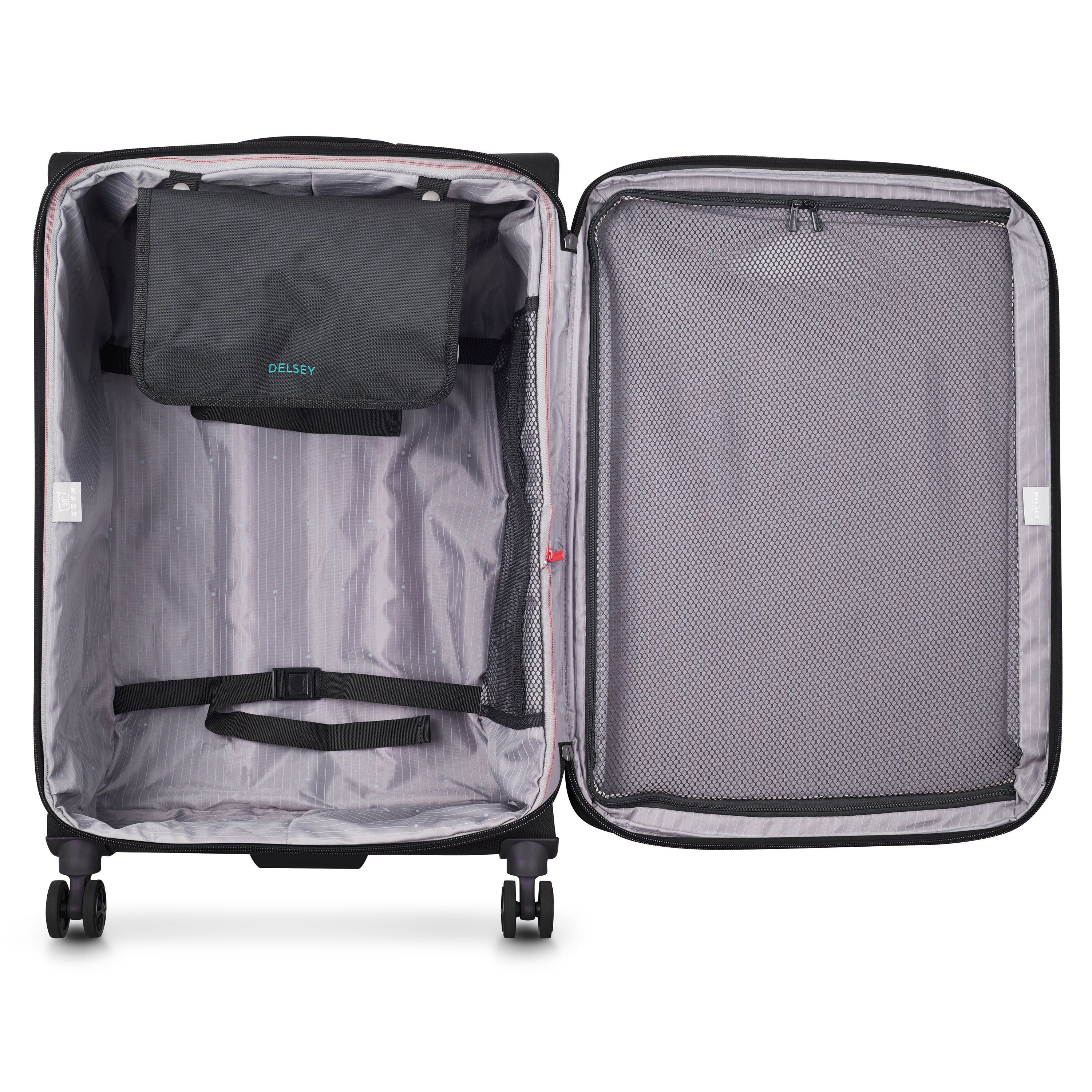 HELIUM DLX| Koffer Ruimbagage Uitbreidbaar 77.5 CM ZWART