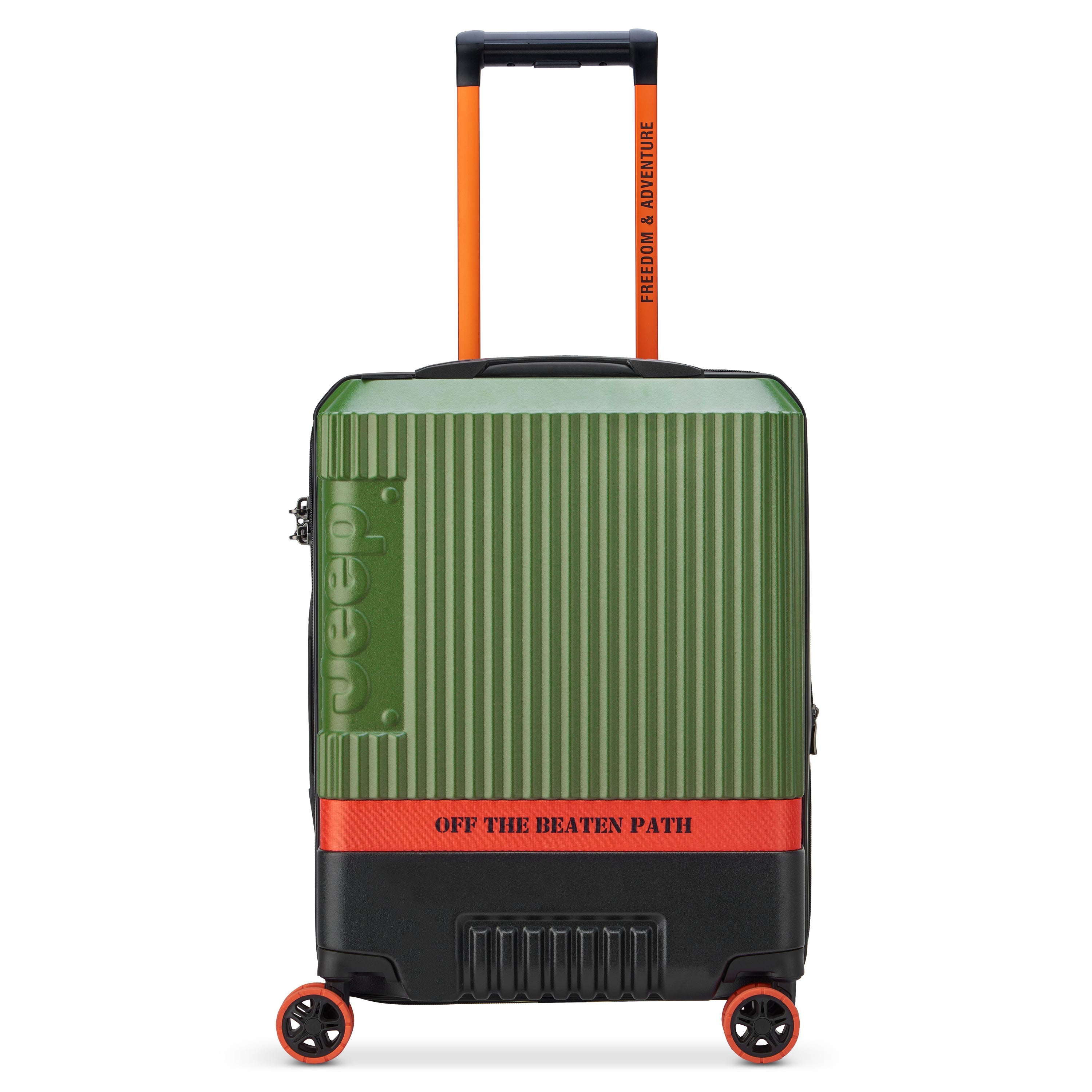 JH001A| Suitcase Cabin slim Expandable 55 CM GREEN