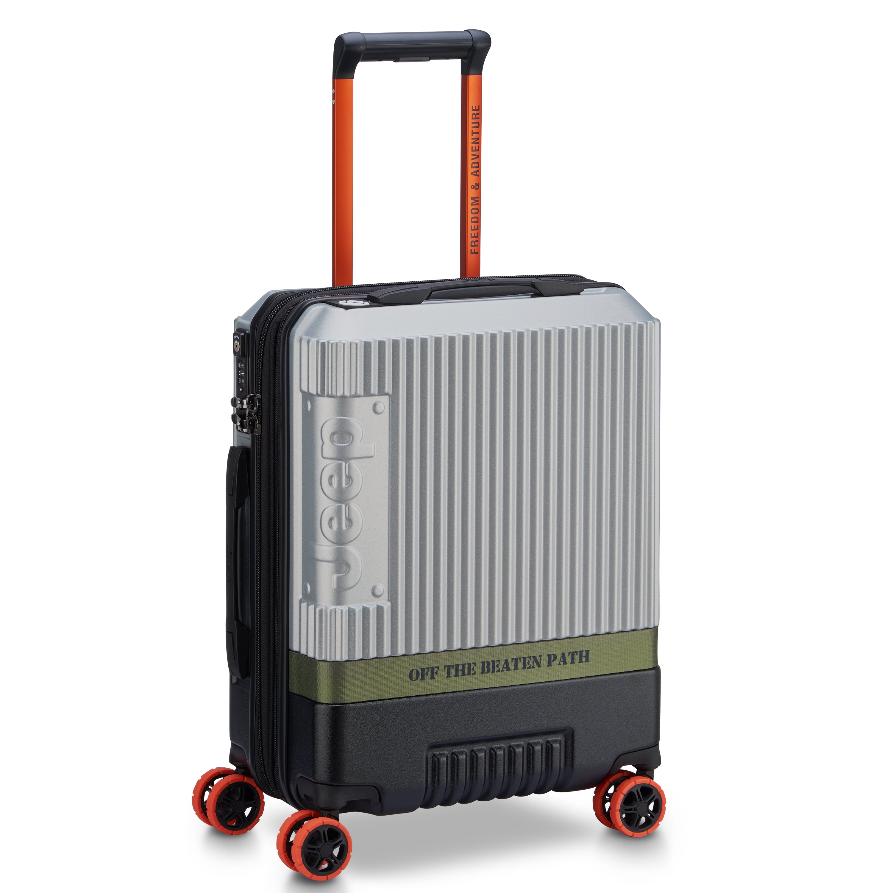 JH001A| Suitcase Cabin slim Expandable 55 CM SILVER