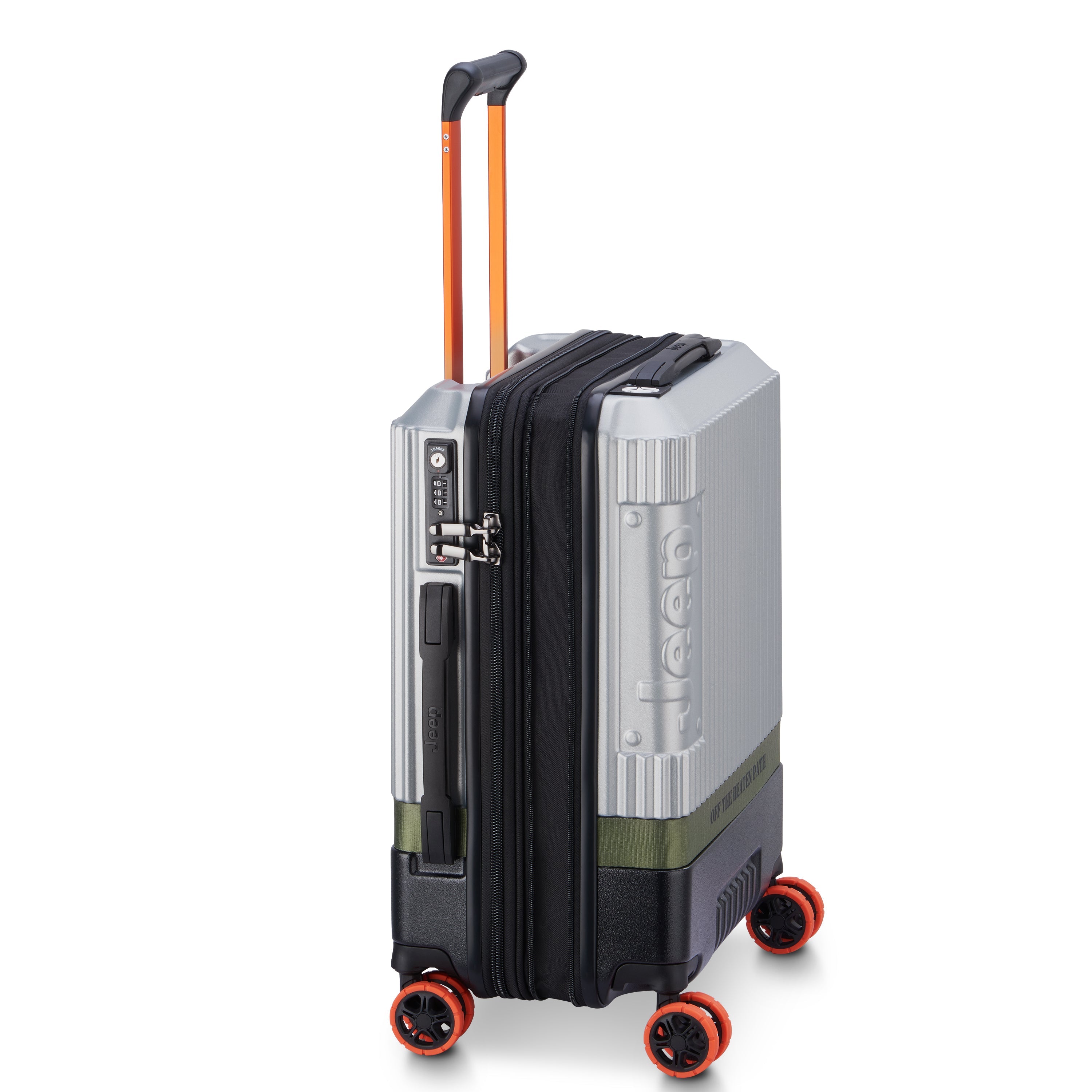 JH001A| Suitcase Cabin slim Expandable 55 CM SILVER
