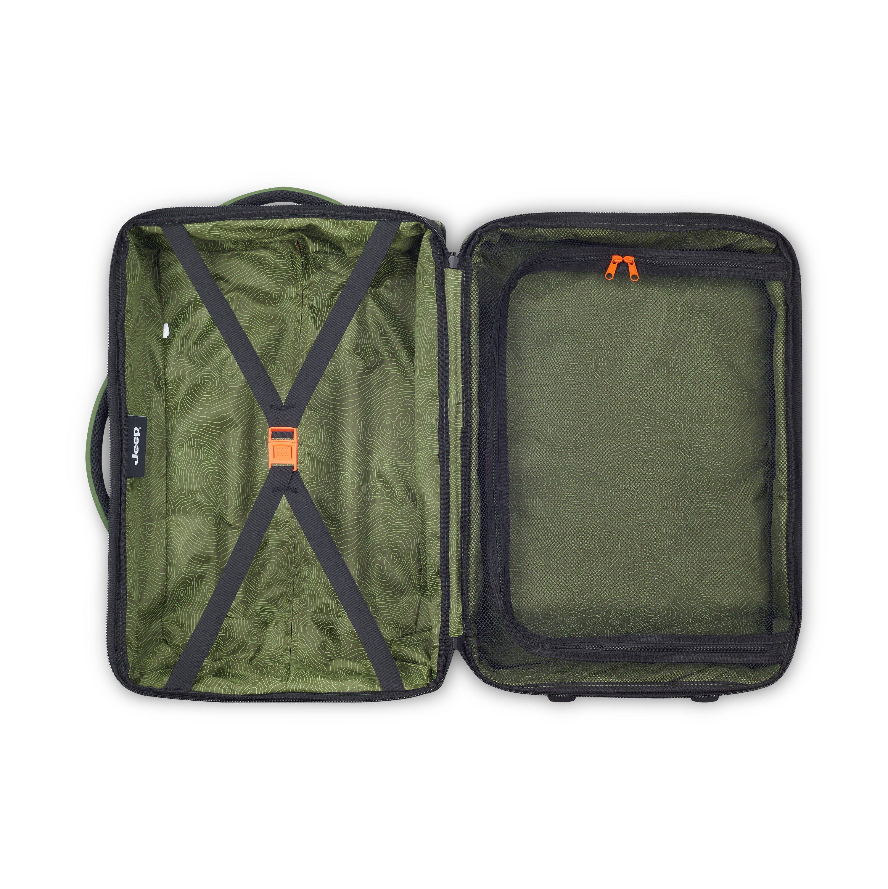 JS006B| Trolley Duffle Bag Cabin 37 CM ELM GREEN