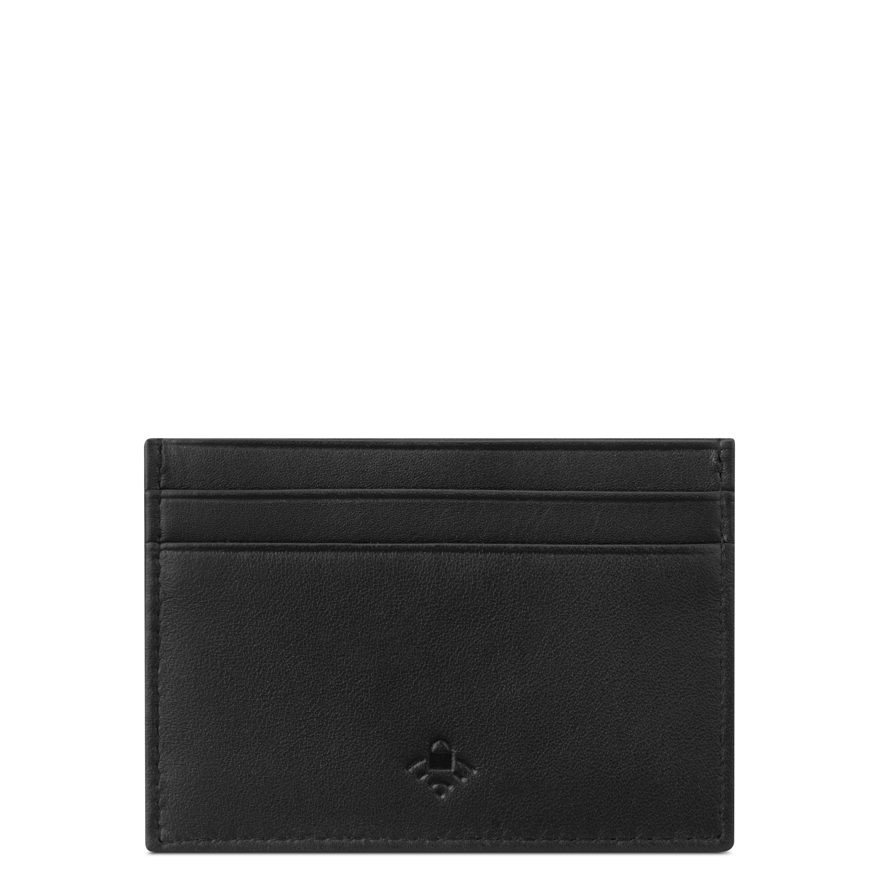 LE CUIR LISSE| Porte-Cartes NOIR