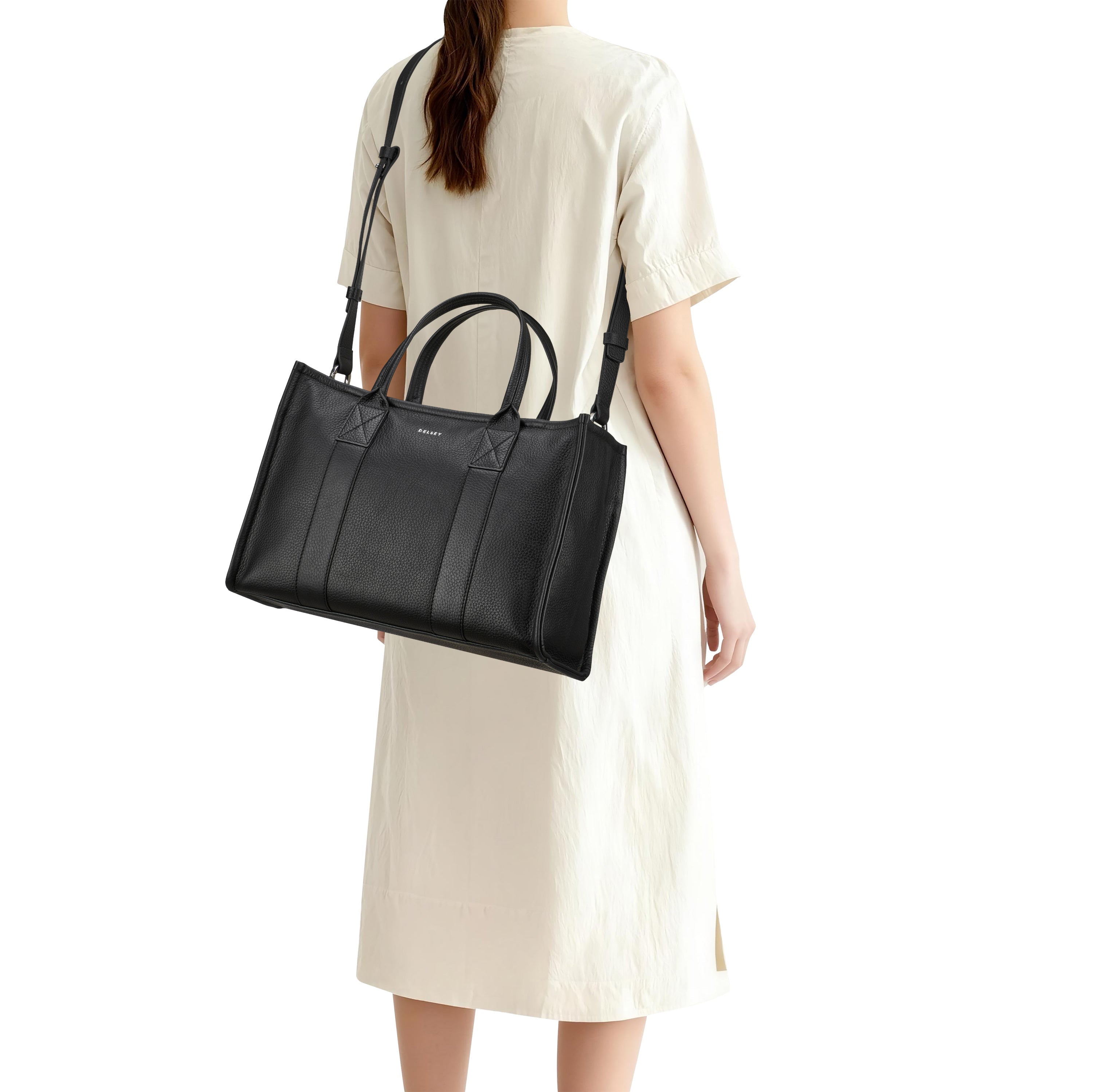 LE CUIR GRAINE| Hand Bag BLACK