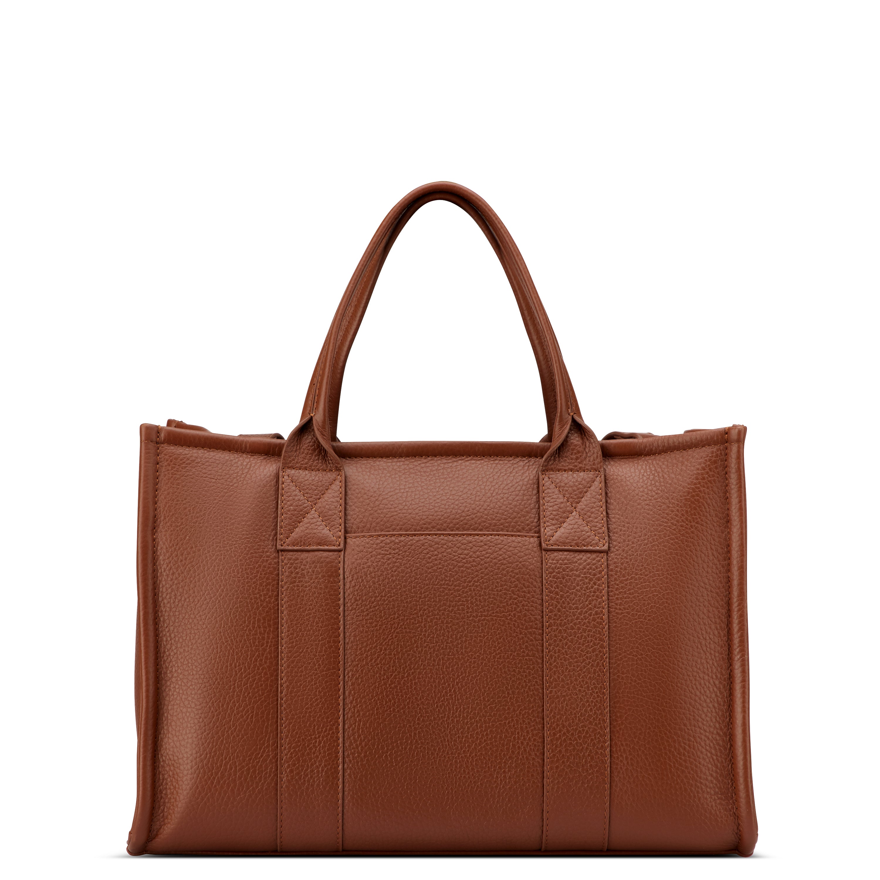 LE CUIR GRAINE| Hand Bag COGNAC