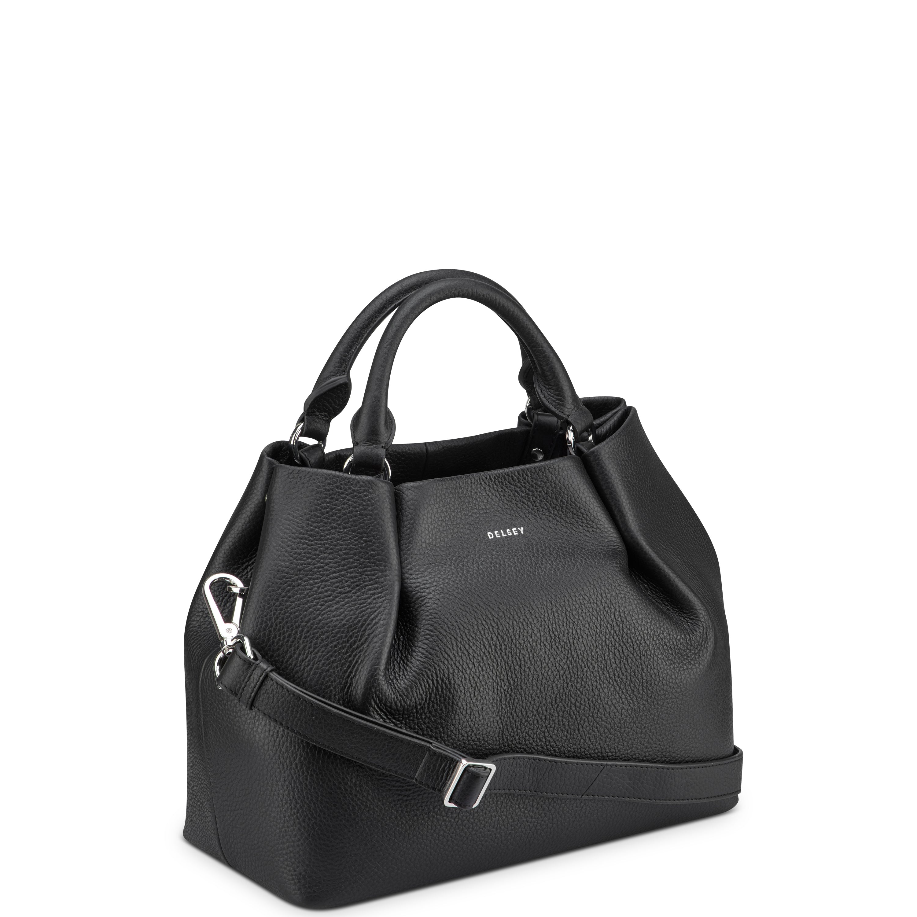 LE CUIR GRAINE| Hand Bag BLACK