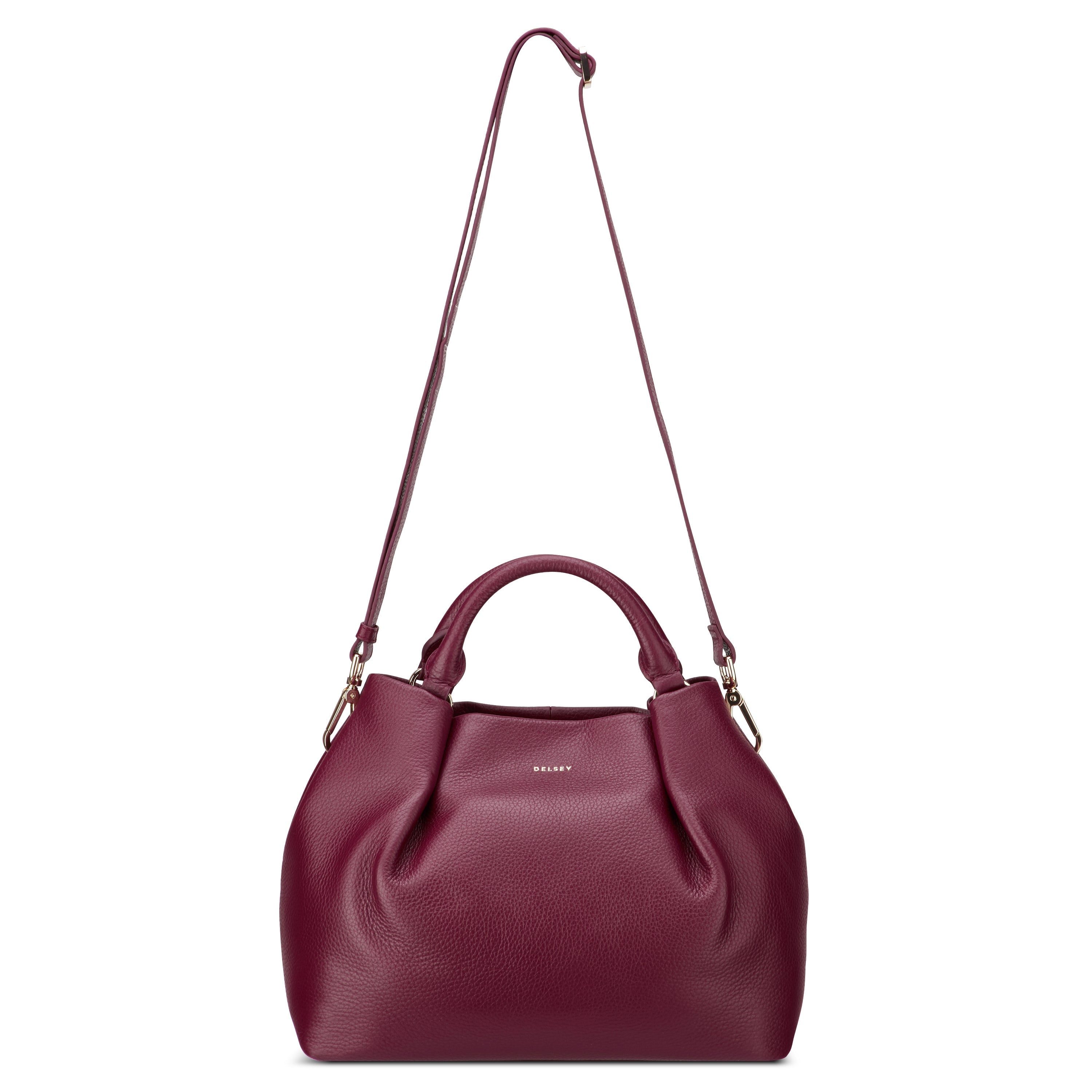 LE CUIR GRAINE| Hand Bag BURGUNDY