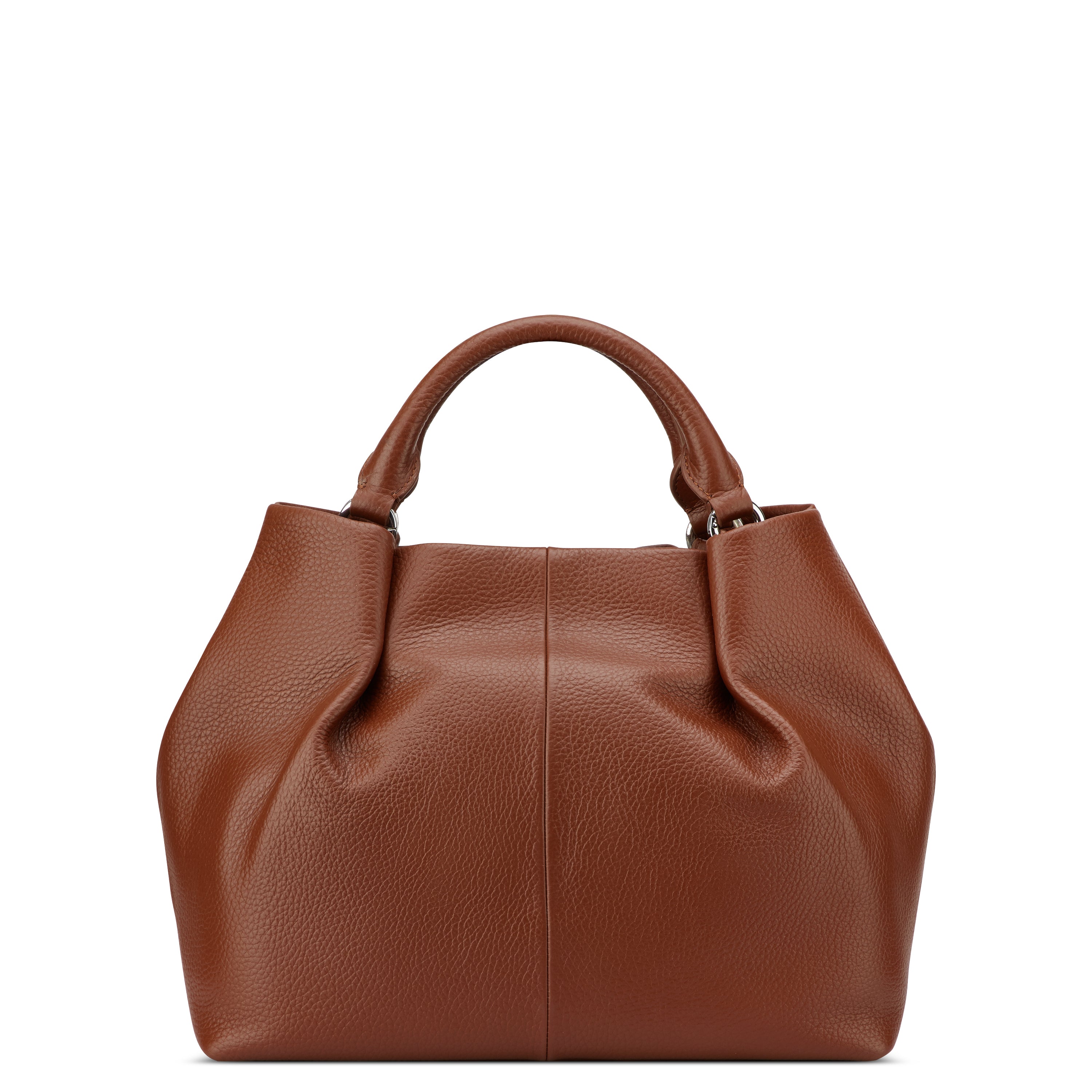 LE CUIR GRAINE| Hand Bag COGNAC