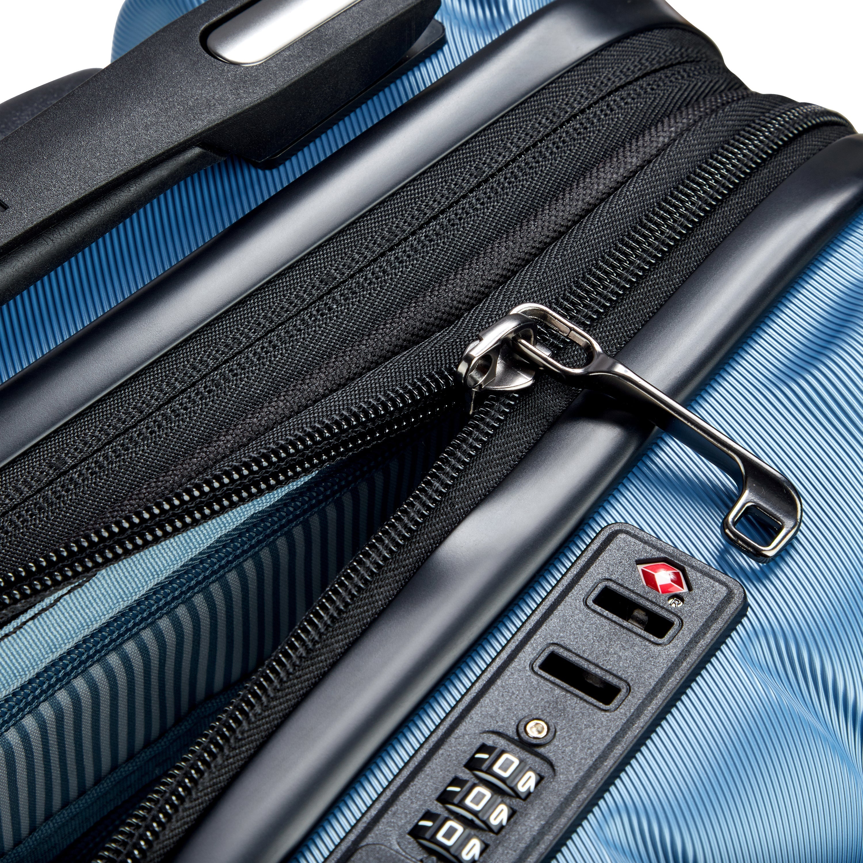 LONGITUDE| Koffer Check-In erweiterbar 55 CM BLAU