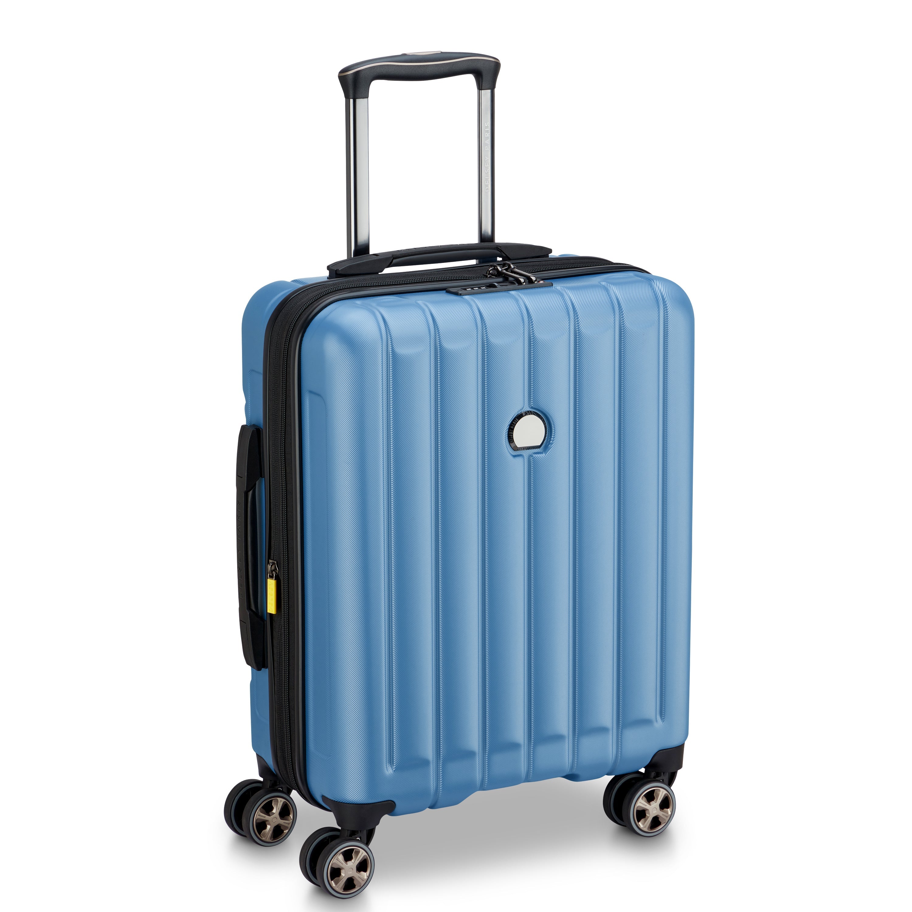 LONGITUDE| Valise Cabine Slim Extensible 55 CM BLEU