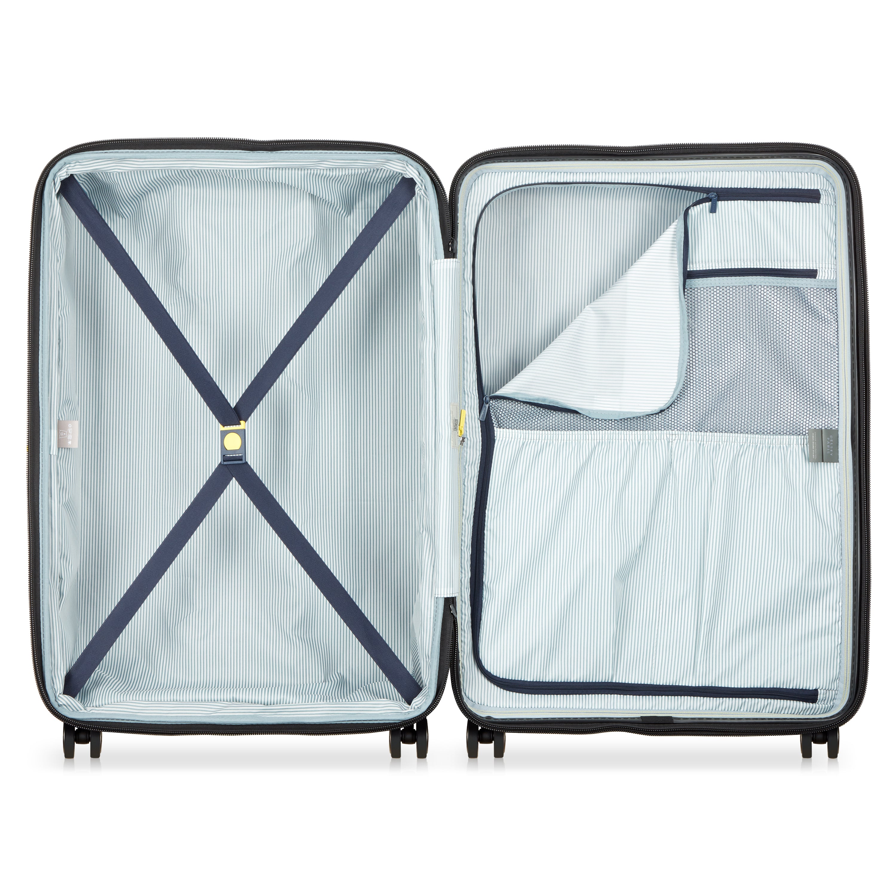 LONGITUDE| Valise Soute Extensible 76 CM BLEU