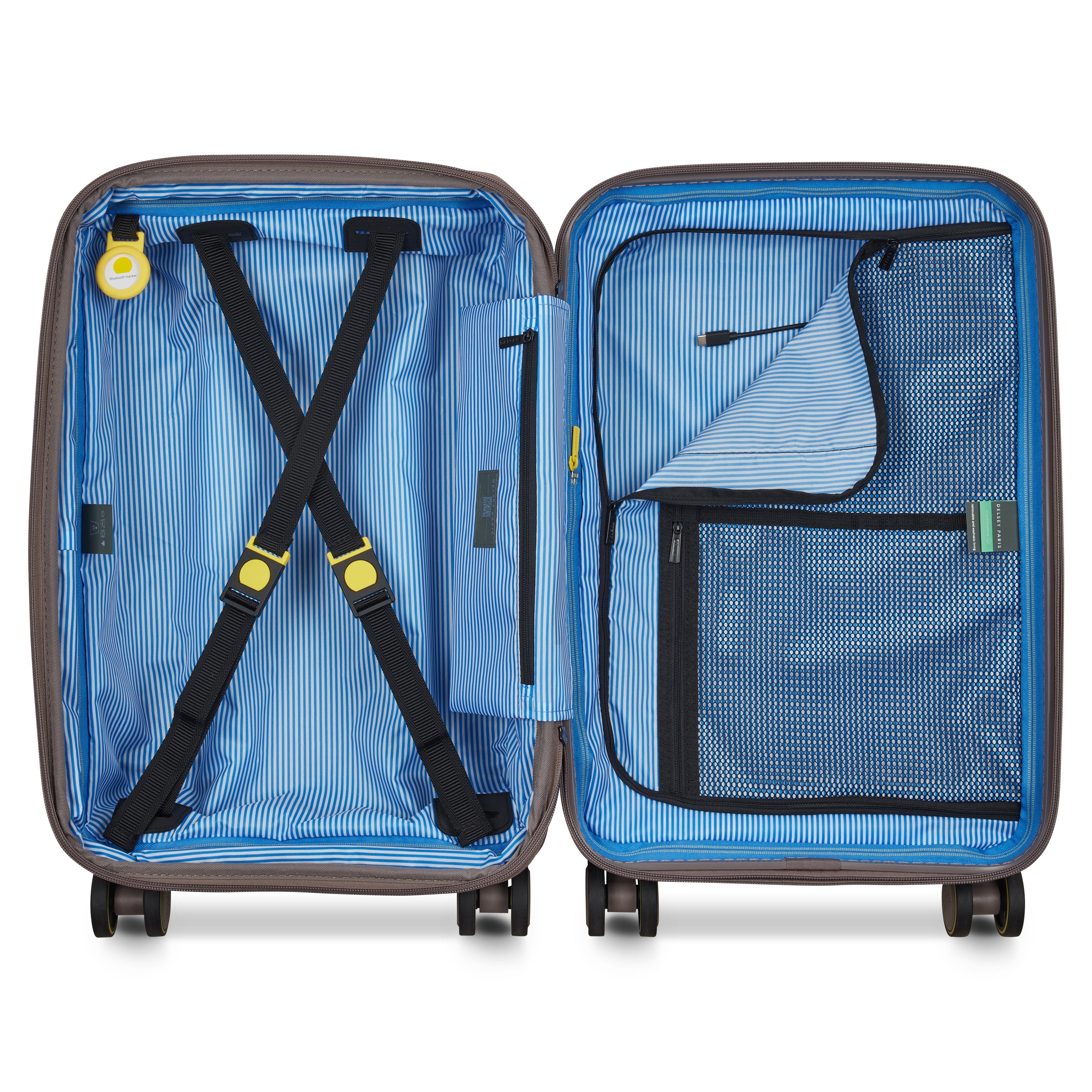 LUTECE| Suitcase Cabin Expandable 55 CM BROWN