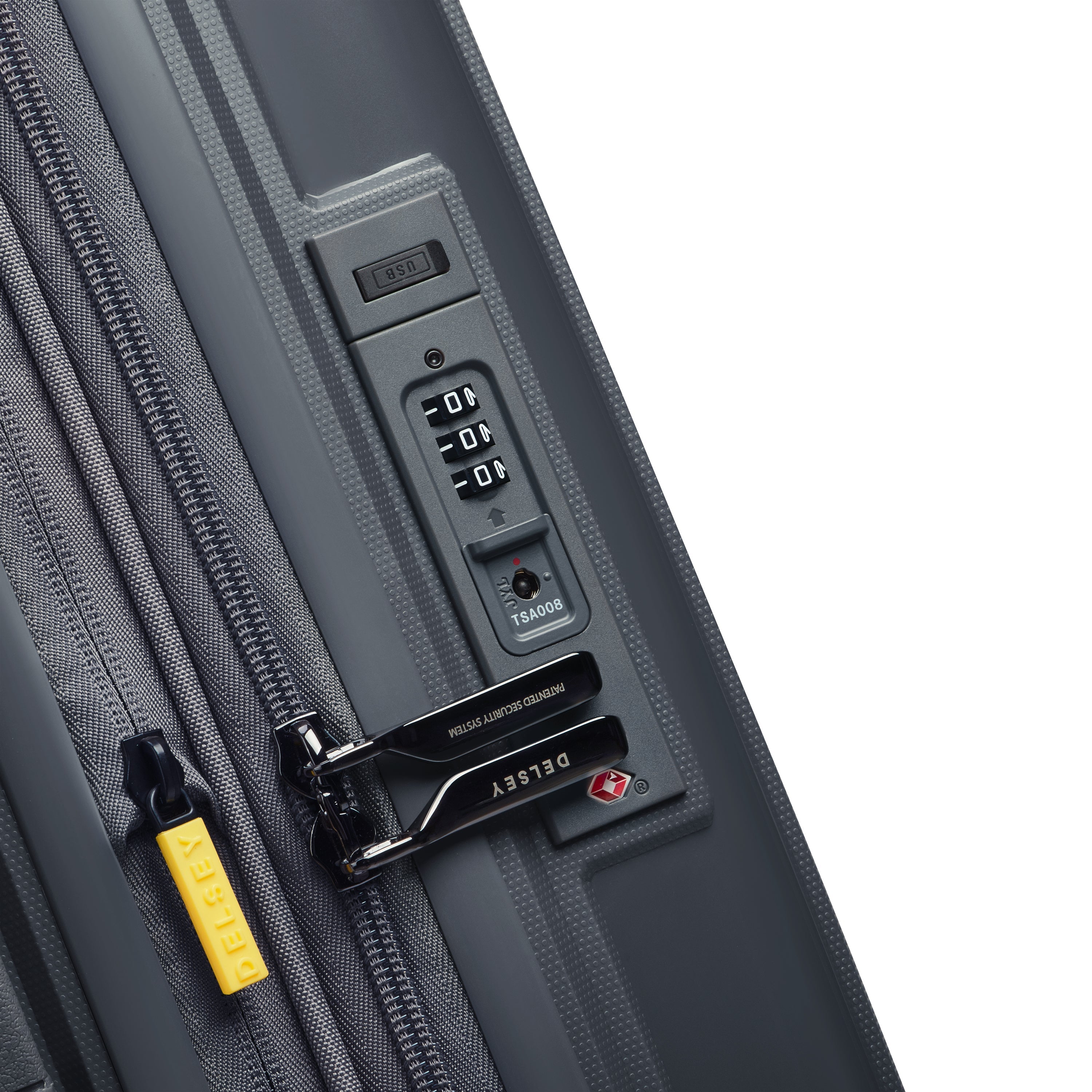 LUTECE| Suitcase Cabin slim Expandable 55 CM GRAPHITE