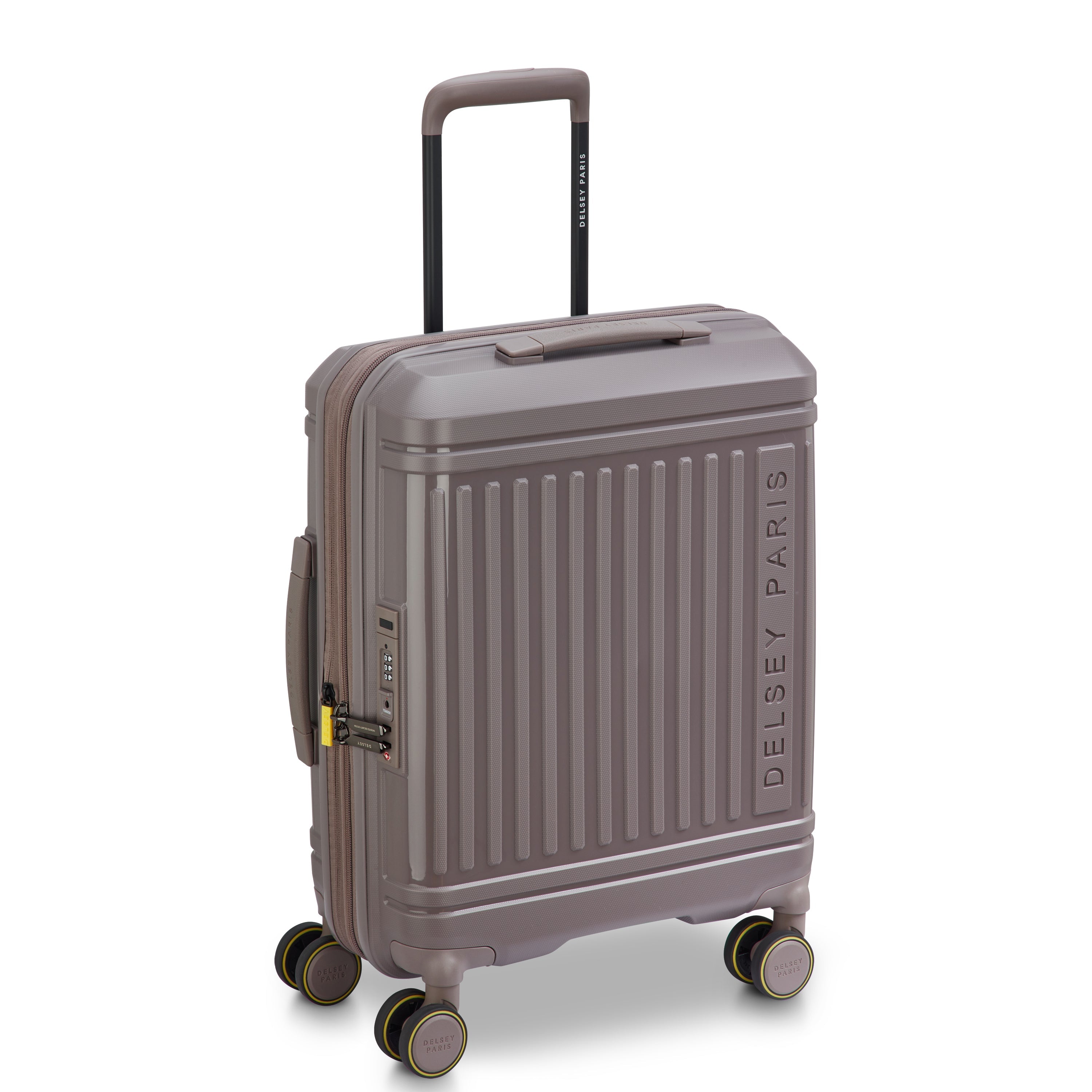 LUTECE| Suitcase Cabin slim Expandable 55 CM BROWN