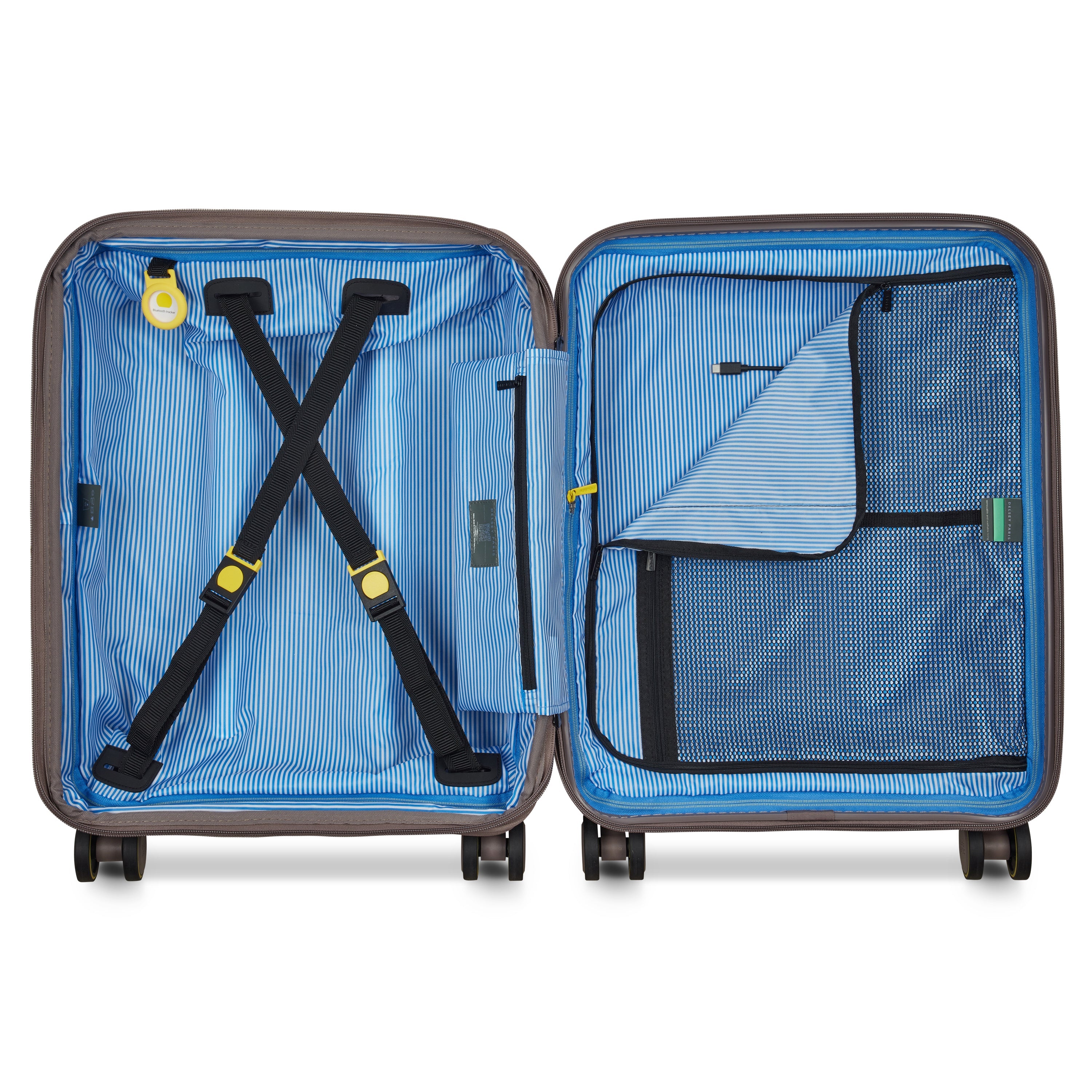 LUTECE| Suitcase Cabin slim Expandable 55 CM BROWN