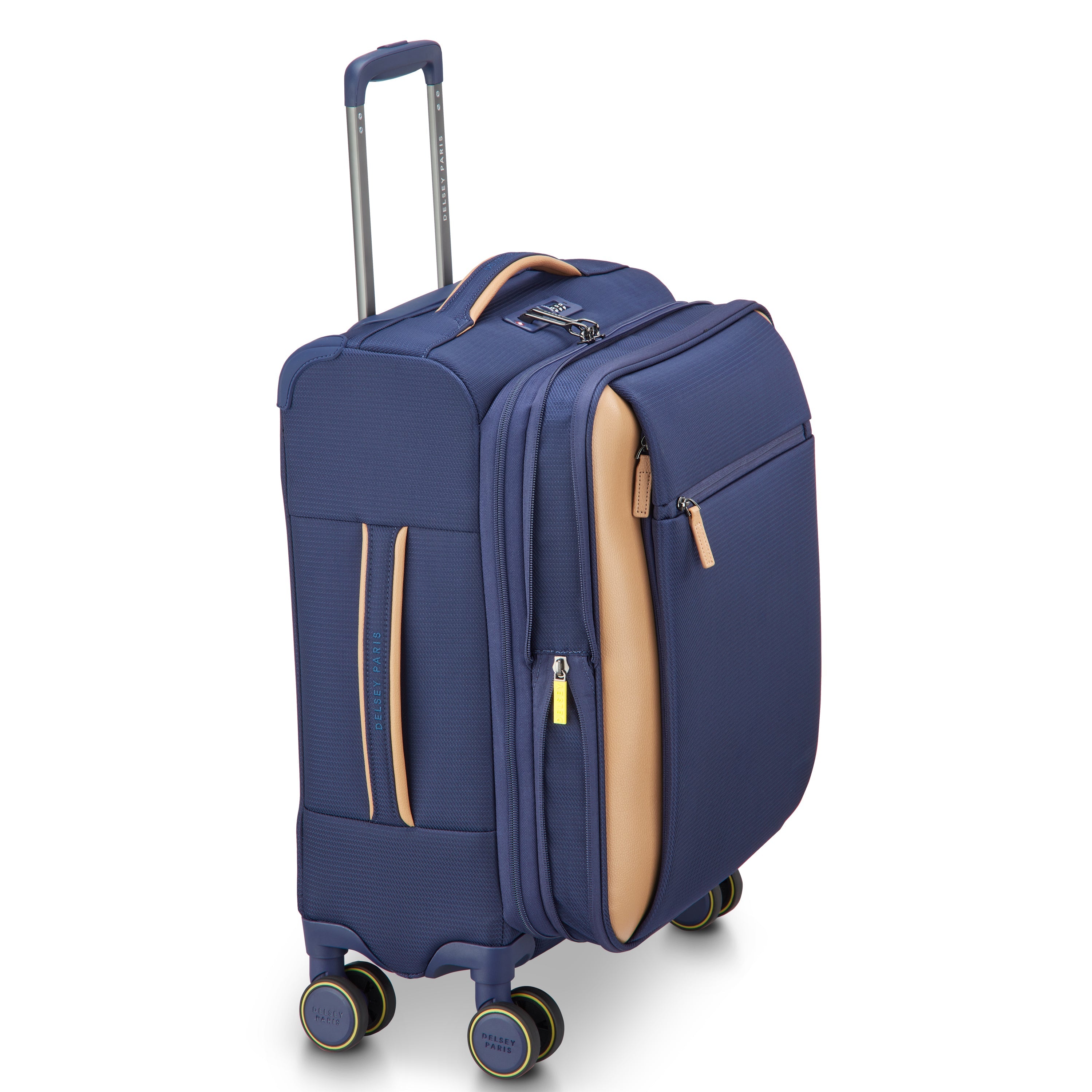 MONTMARTRE 3| Koffer Cabine Slim Uitbreidbaar 55 CM MARINEBLAUW
