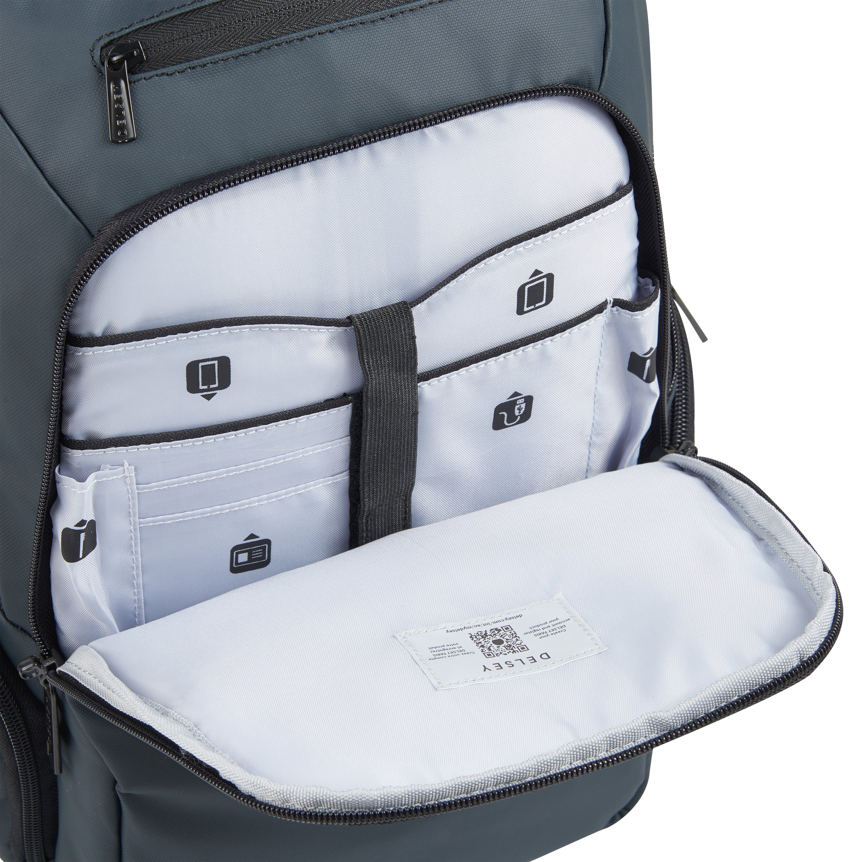 PARVIS PLUS| Sac à Dos 2 Compartiments 15.29L GRIS