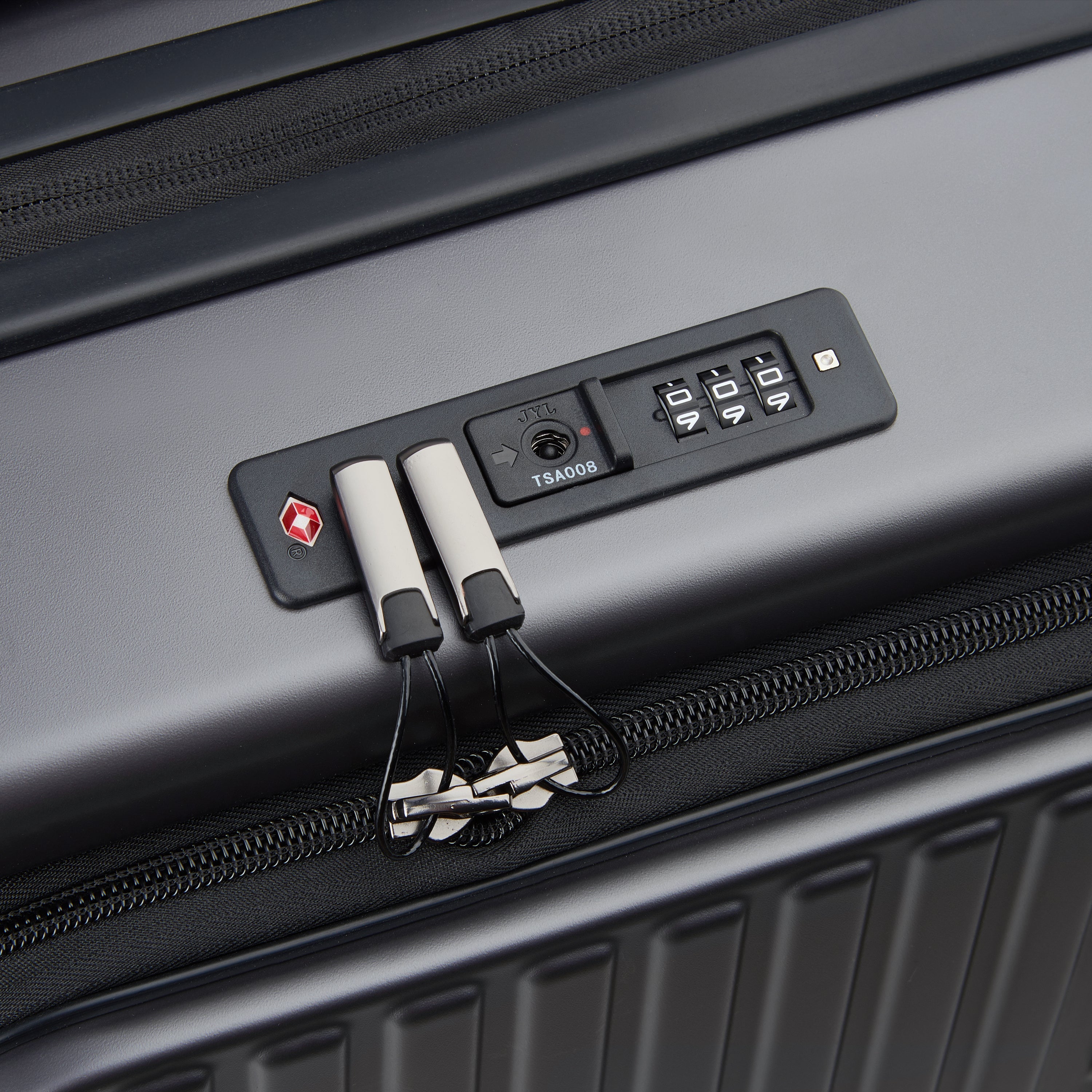 SECURITIME ZIP| Valise Cabine Extensible 55 CM ANTHRACITE