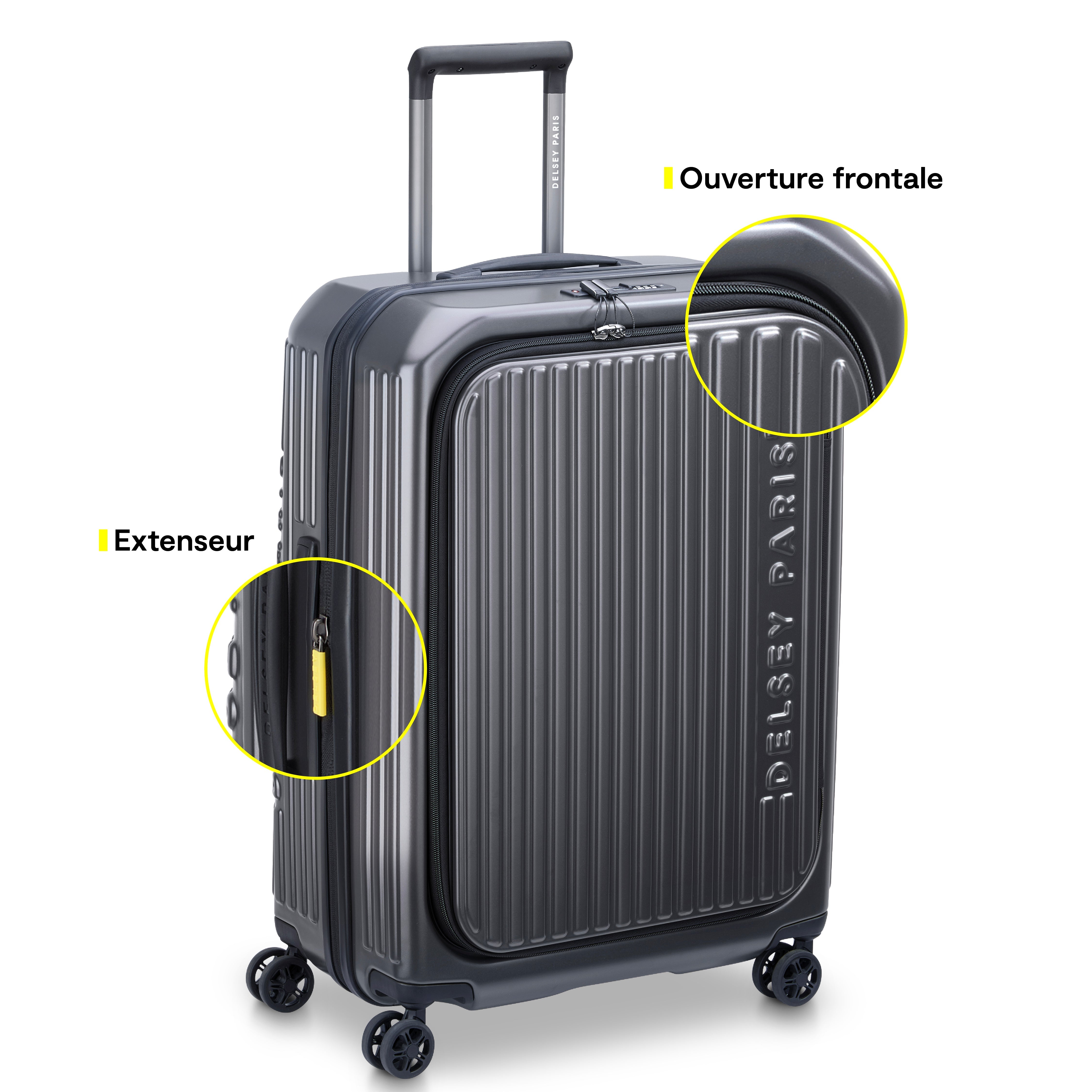 SECURITIME ZIP| Maleta Facturada Expandible 65.5 CM ANTRACITA