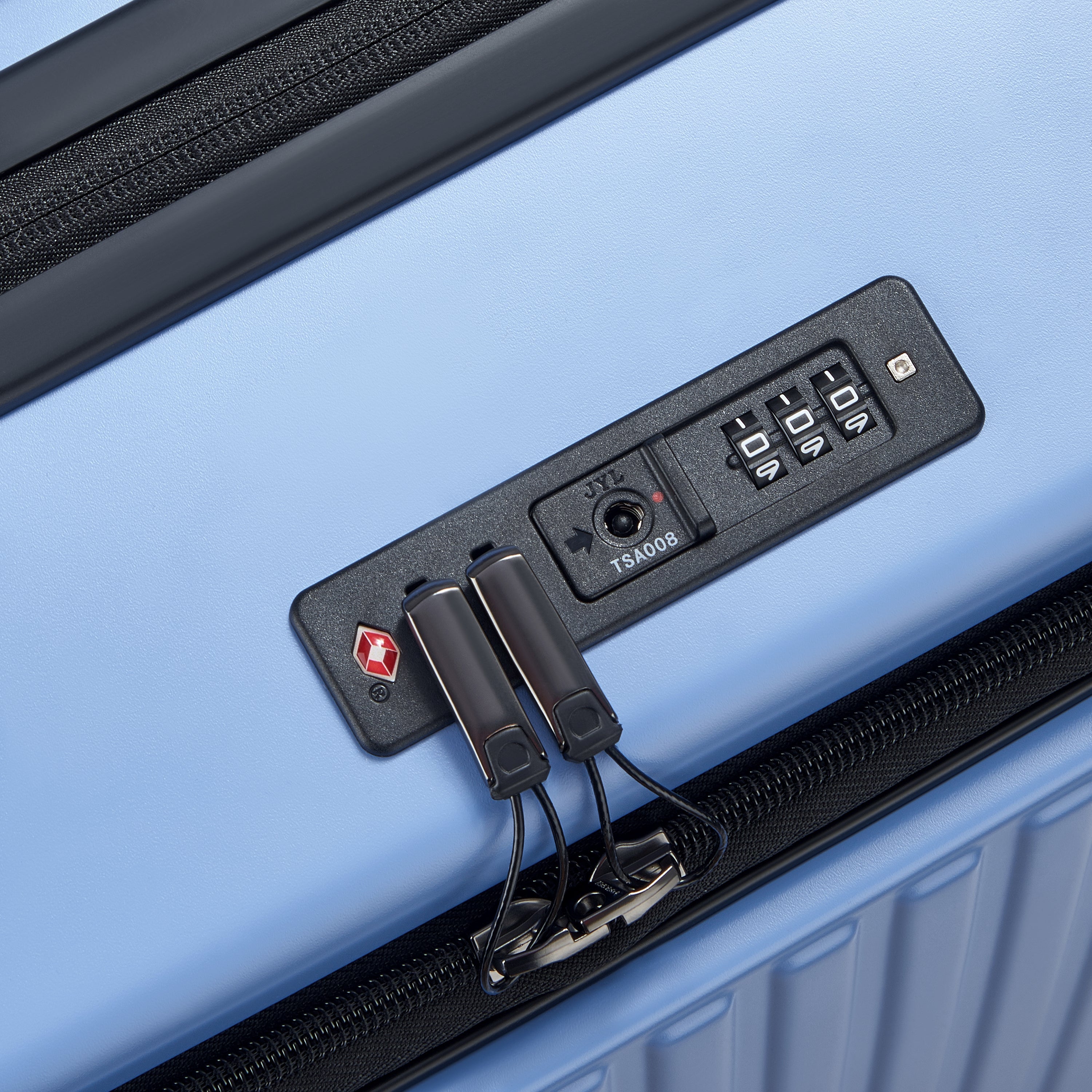 SECURITIME ZIP| Valise Soute Extensible 65.5 CM LAVENDER BLEU