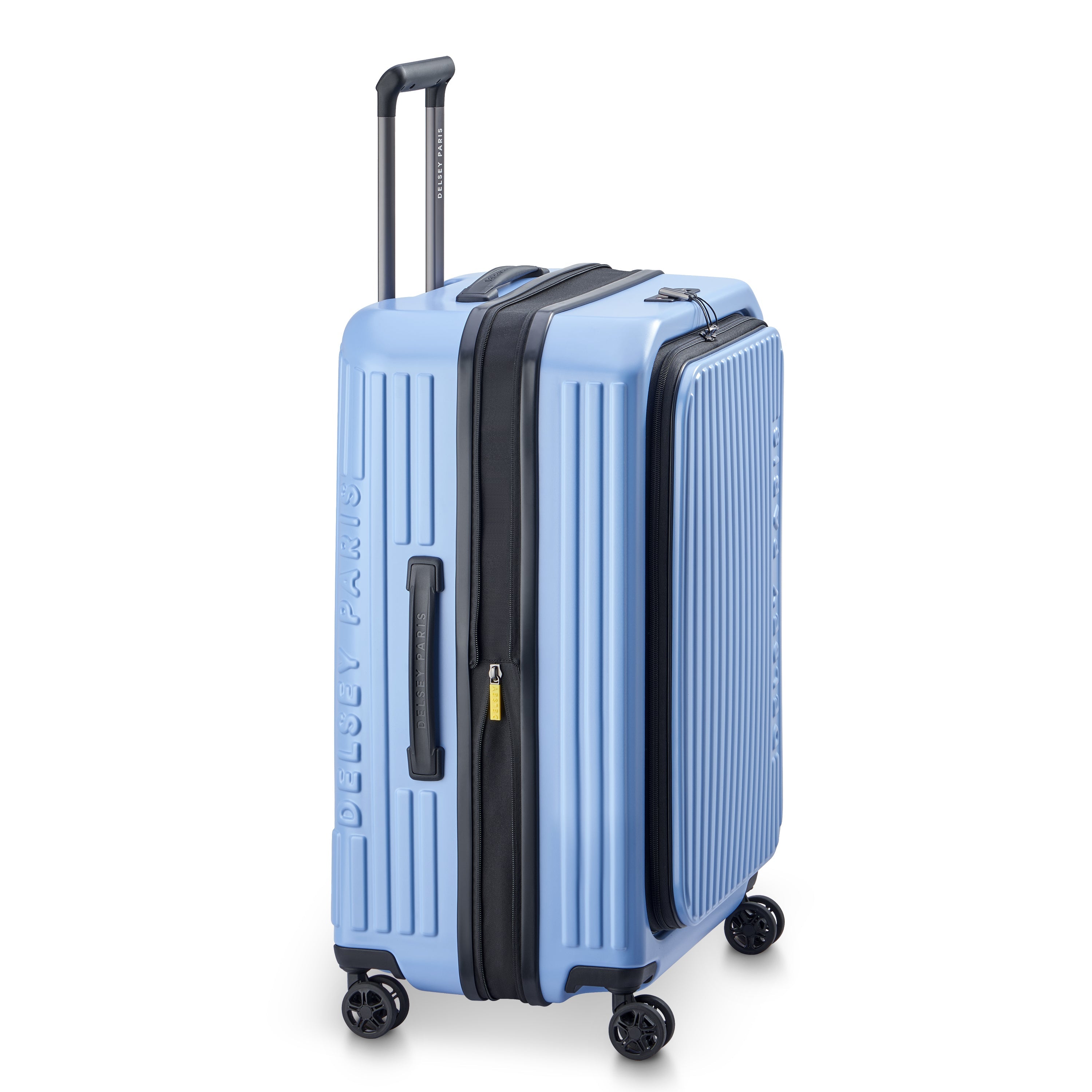 SECURITIME ZIP| Valise Soute Extensible 65.5 CM LAVENDER BLEU