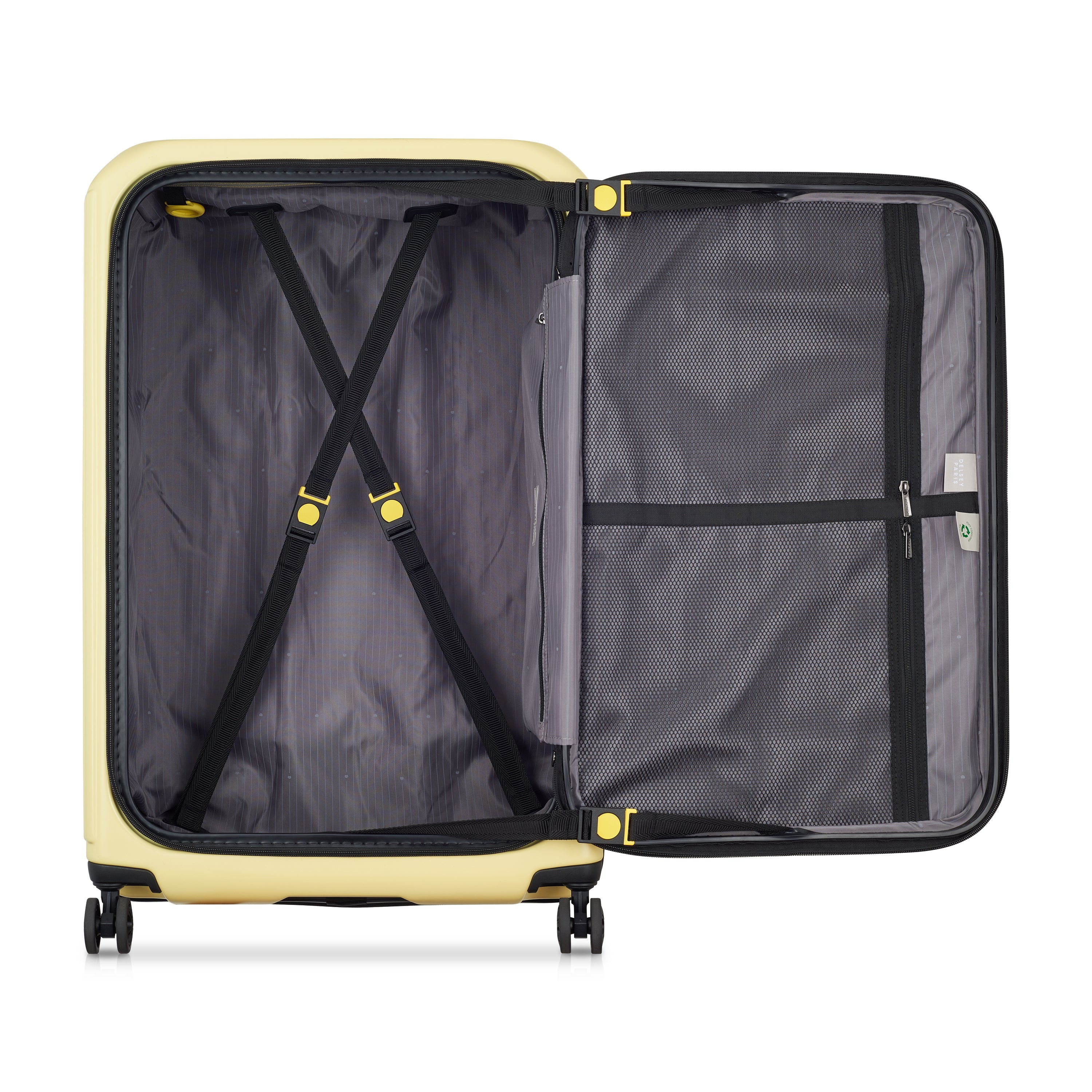 SECURITIME ZIP| Valise Soute Extensible 75.5 CM JAUNE PÂLE