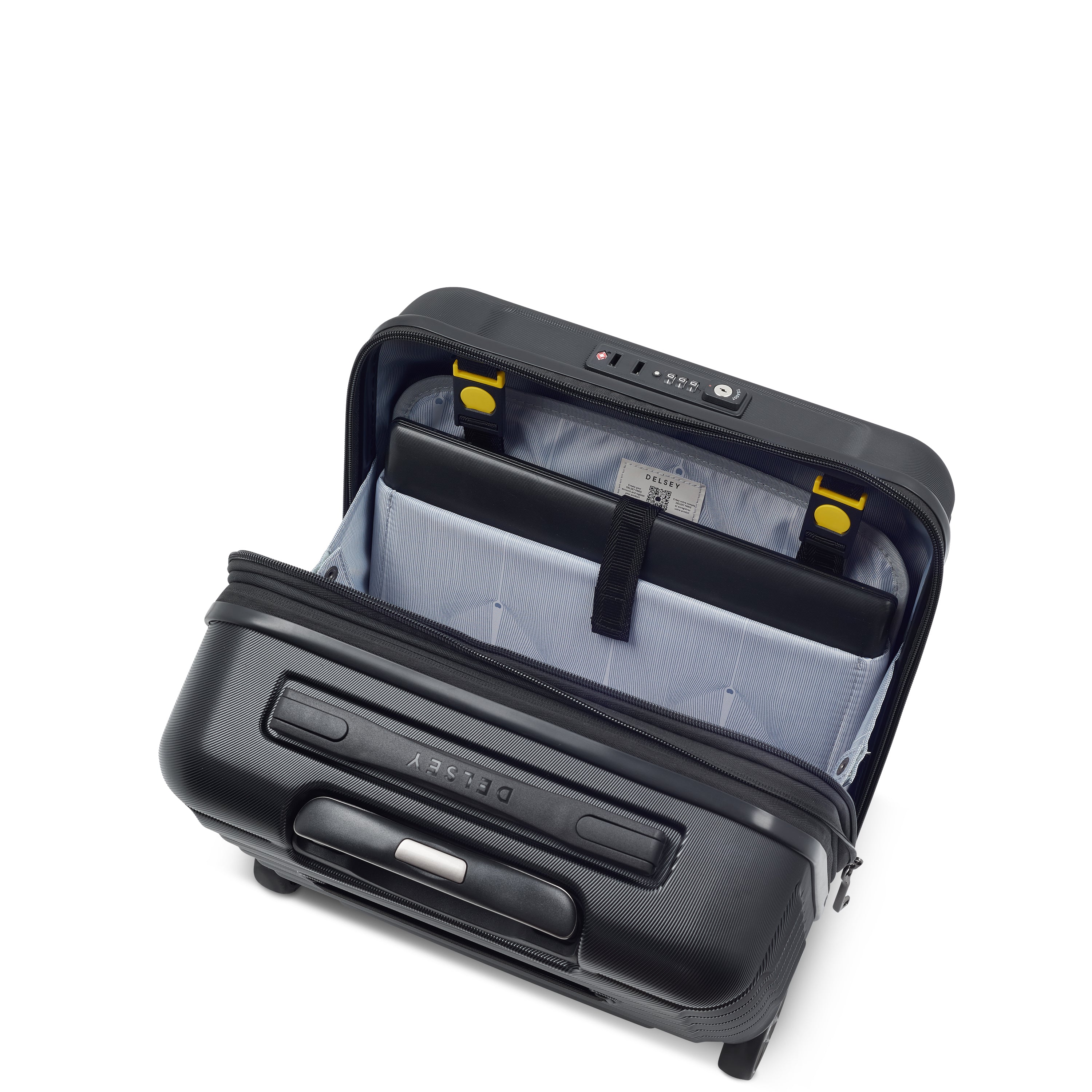 SHADOW 5.0| Business-Koffer Kabine Underseater Erweiterbar 37,5 CM SCHWARZ