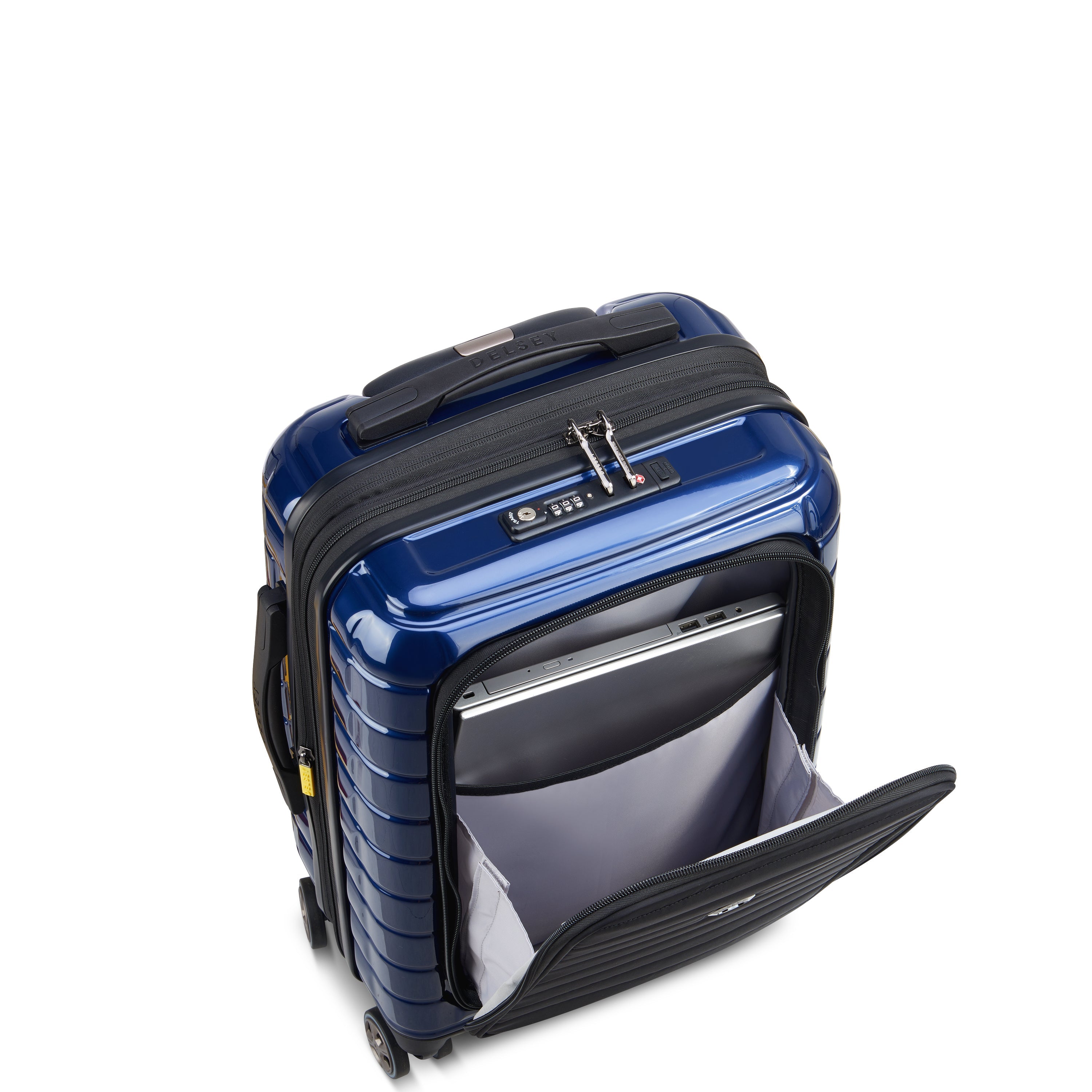 SHADOW 5.0| Koffer Kabine erweiterbar 55 CM DEEP SEA NAVY