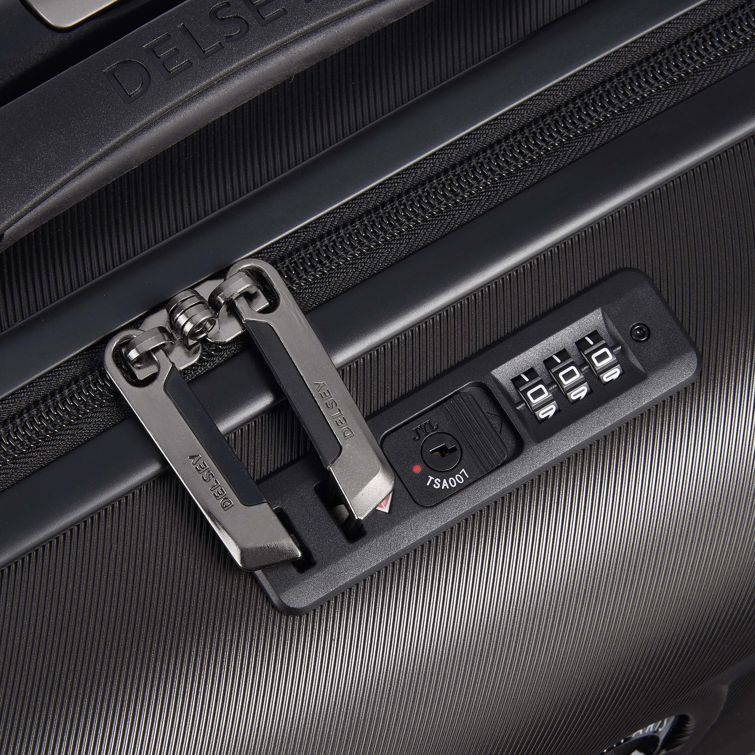 AIR ARMOUR| Valise Cabine Slim Extensible 55 CM NOIR