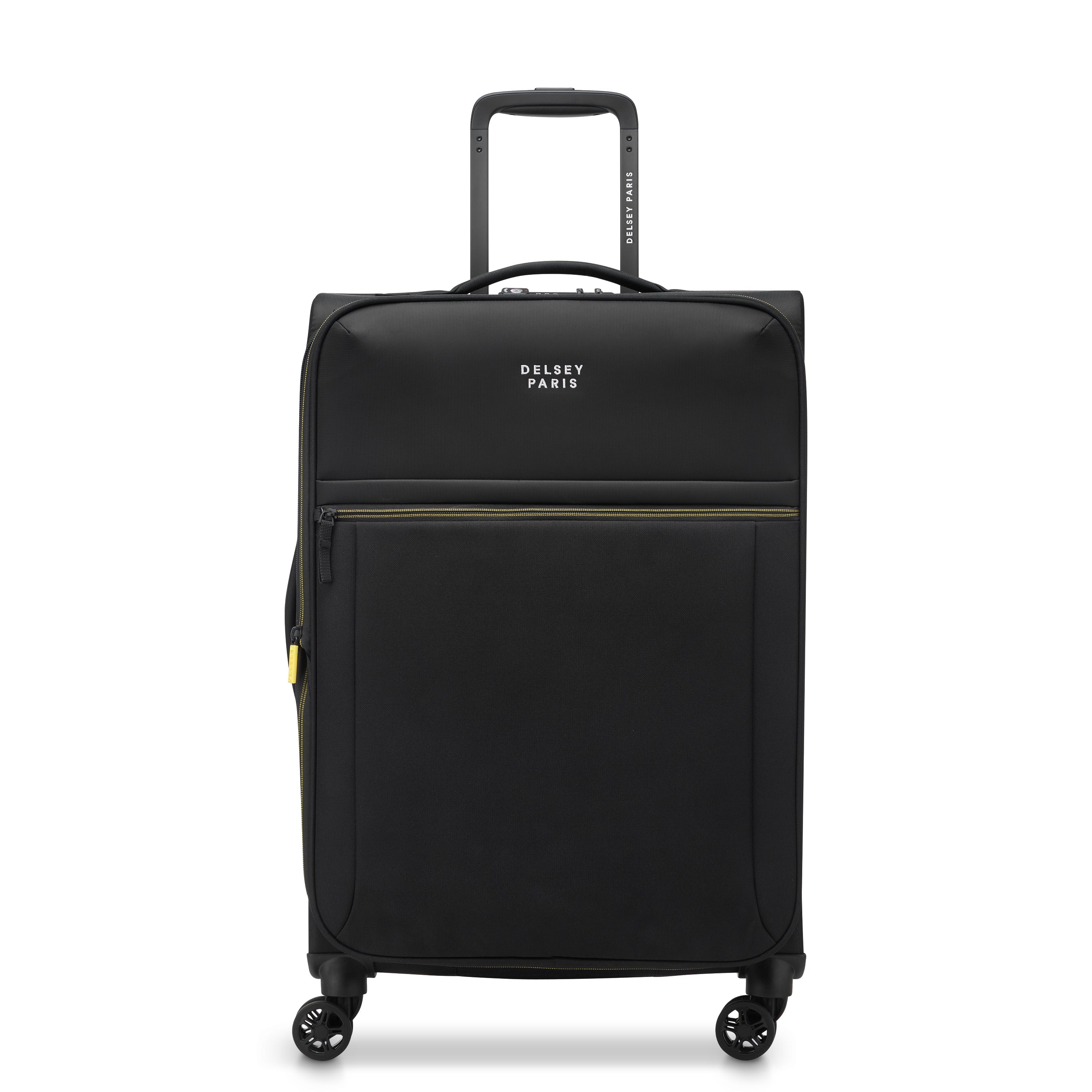 BROCHANT 3| Koffer Check-In Erweiterbar 67 CM TIEFSCHWARZ