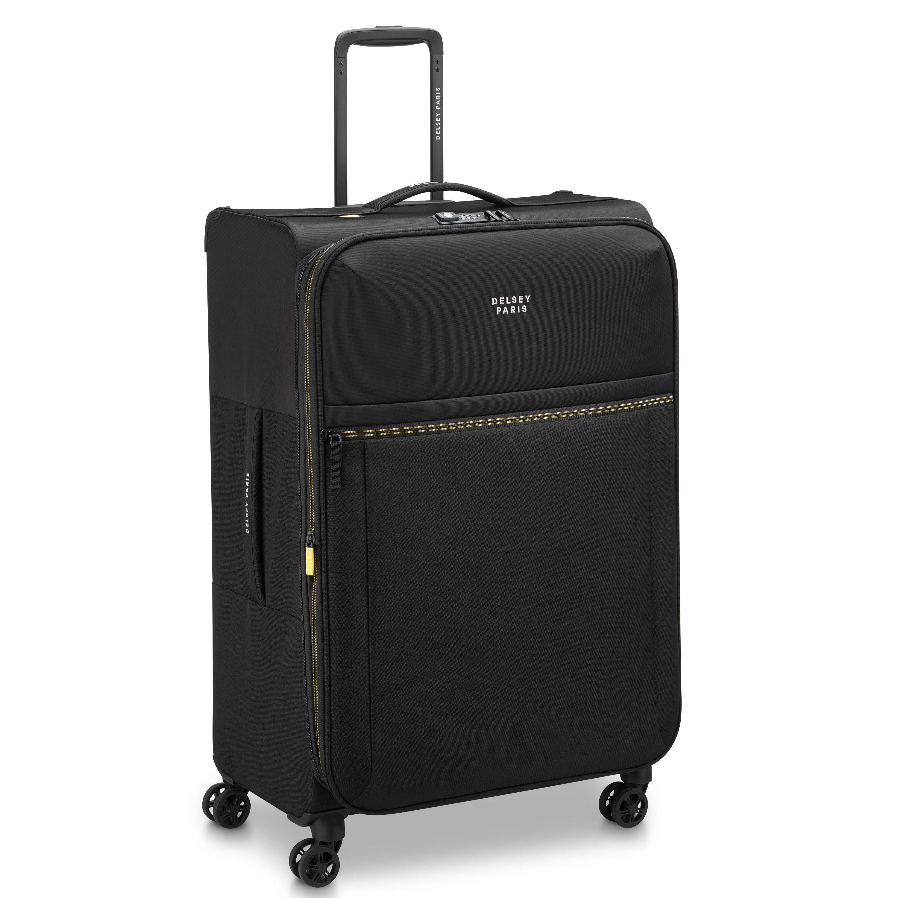 BROCHANT 3| Koffer Check-In Erweiterbar 78 CM TIEFSCHWARZ